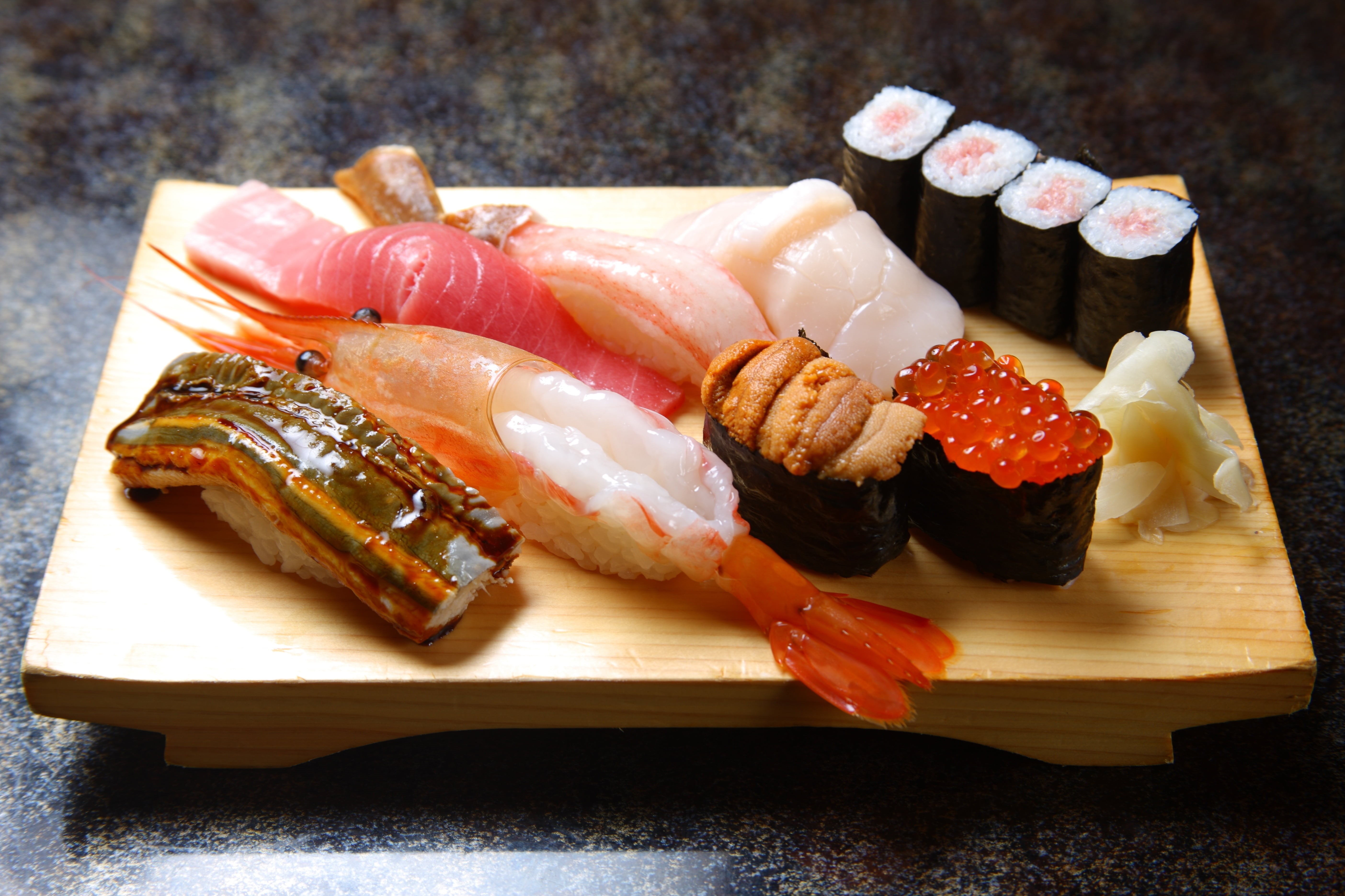japanese Culture, board, tuna, refreshment, tray, east Asian Culture, rice, restaurant, food and drink, rollls, 5K, caviar, fillet, raw Food, sea, prepared Fish, HD Wallpaper