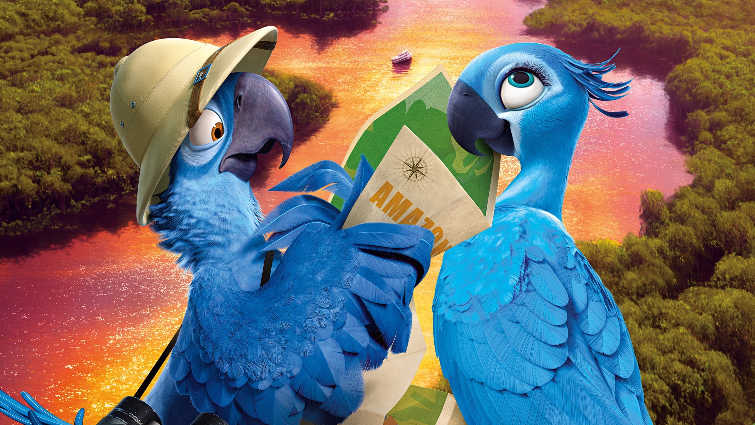 beak, d, feather, animal Wing, wildlife, macaw, beauty In Nature, blu, nature, illustration, multi Colored, animal, 2K, water, rio 2, yellow, animals In The Wild, HD Wallpaper