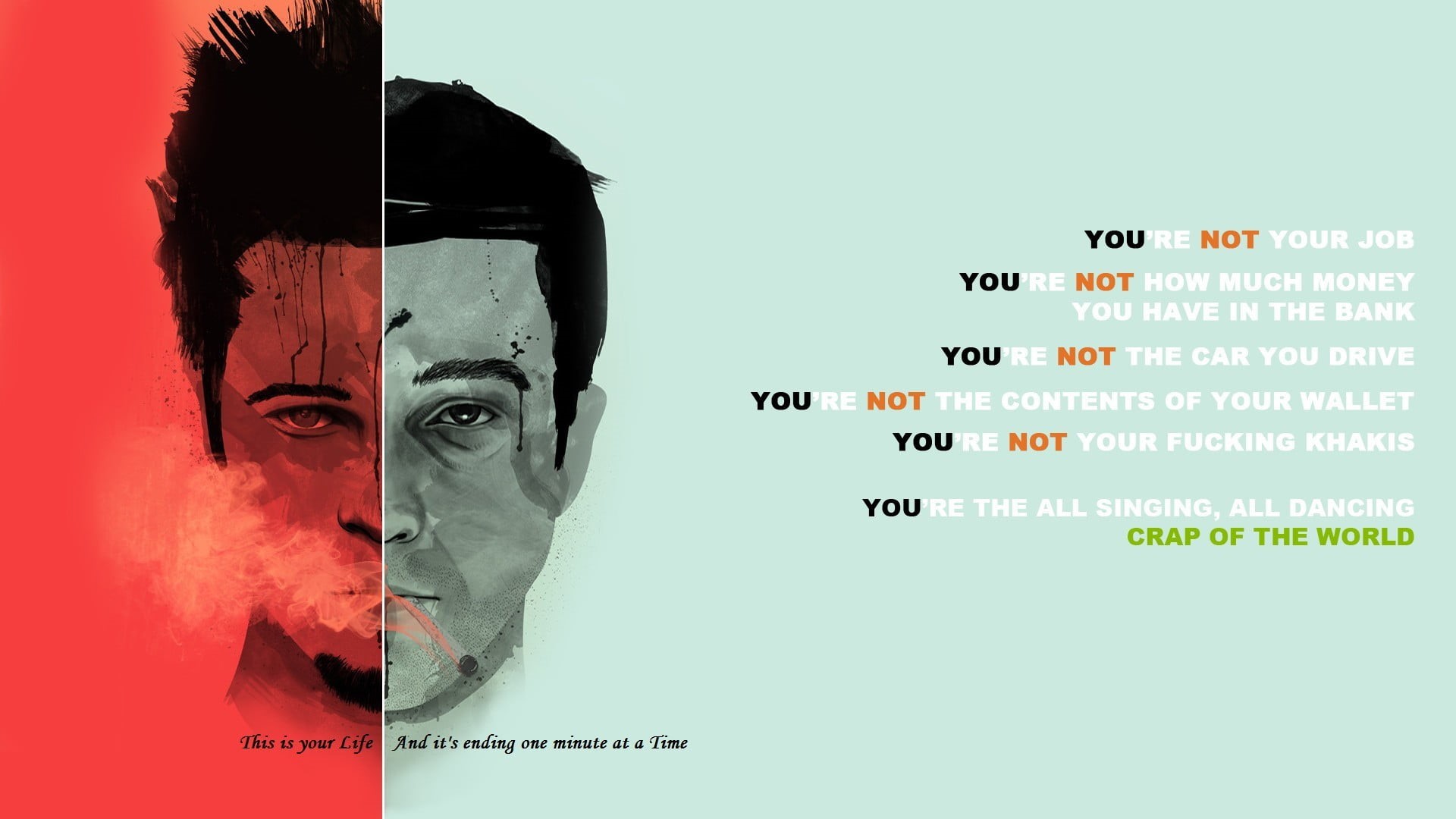 copy space, colored background, human Head, technology, one Person, club, paper, smoke, portrait, fight club, communication, Edward Norton, glasses, women, HD Wallpaper