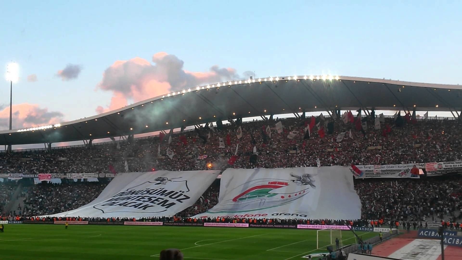 arts culture and entertainment, competition, 1080P, outdoors, building exterior, soccer pitches, field, spectator, Besiktas J.K., team sport, real people, HD Wallpaper