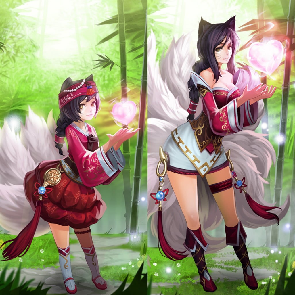 playing, illustration, females, League of Legends, nature, legends, 480P, league, people, clothing, lifestyles, real people, costume, childhood, fun, offspring, Phone HD Wallpaper