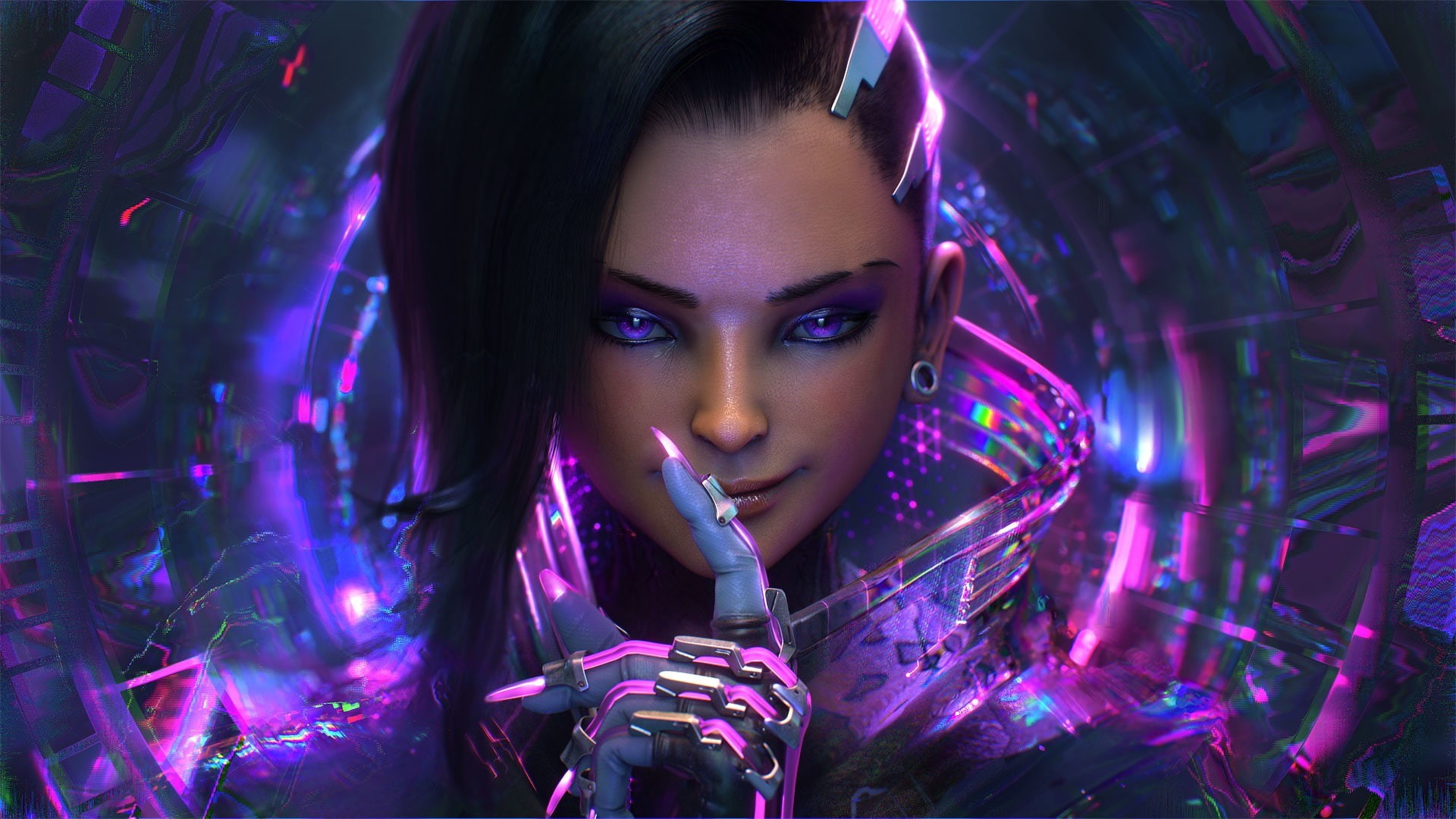 Sombra (Overwatch), Overwatch, 1080P, Wen-JR, HD Wallpaper