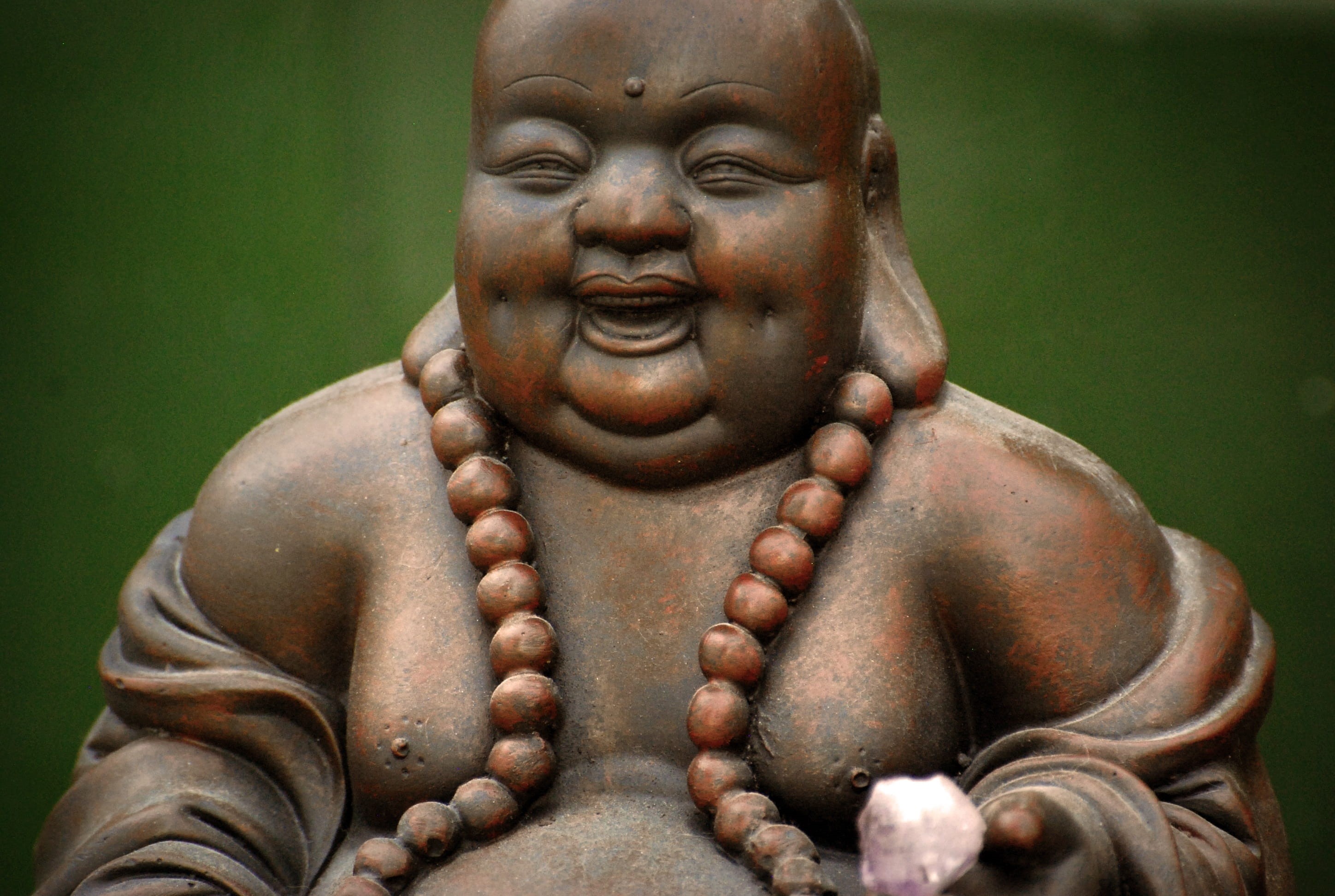 spiritual, jewelry, barriga, smiling, cultures, male likeness, statue, religion, background, aura, Brightness, close-up, front view, image, buddhism, eastern, HD Wallpaper