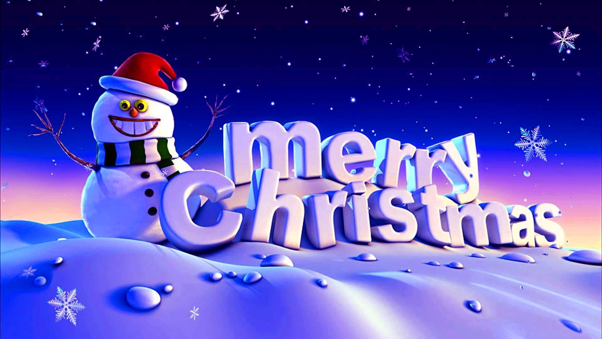decoration, holiday, snowing, cold temperature, text, 1080P, no people, communication, western script, event, illuminated, fun, snowman, winter, night, HD Wallpaper
