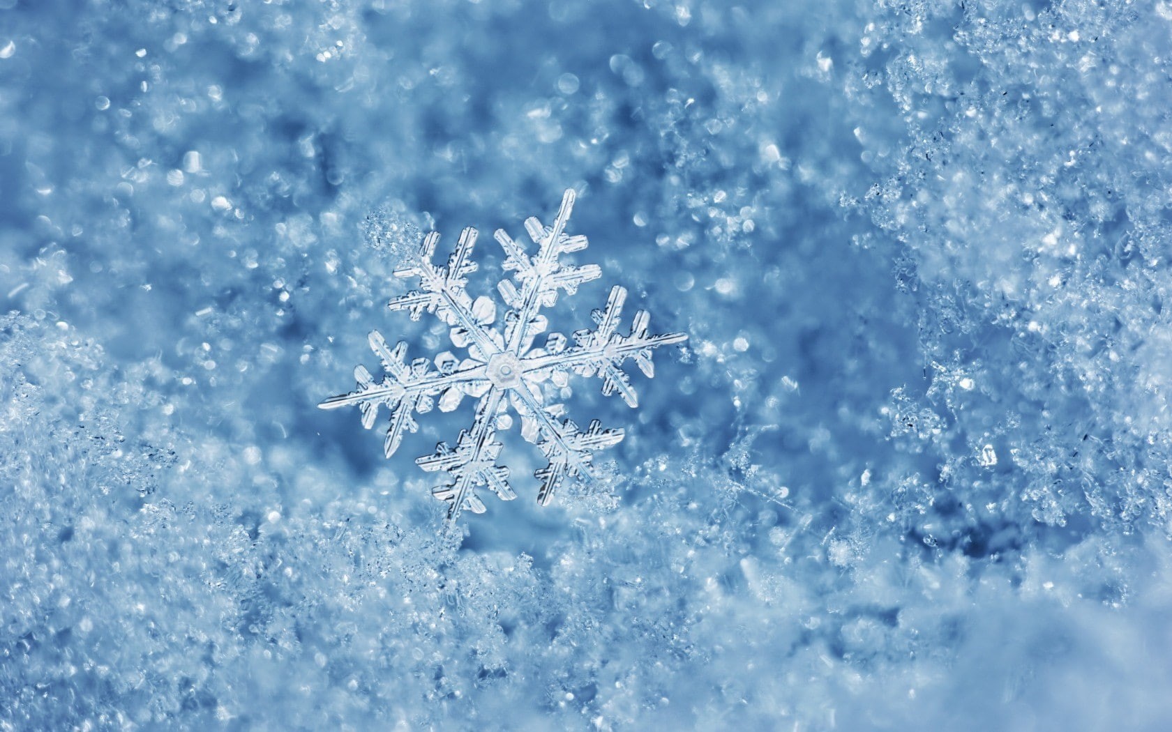 ice, winter, 720P, snowflake, macro, HD Wallpaper