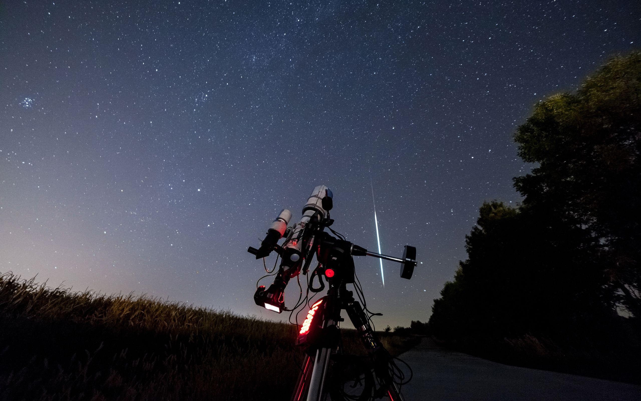astronomy, night, photography, 2K, camera, telescope, black, 2560x1600, star, HD Wallpaper