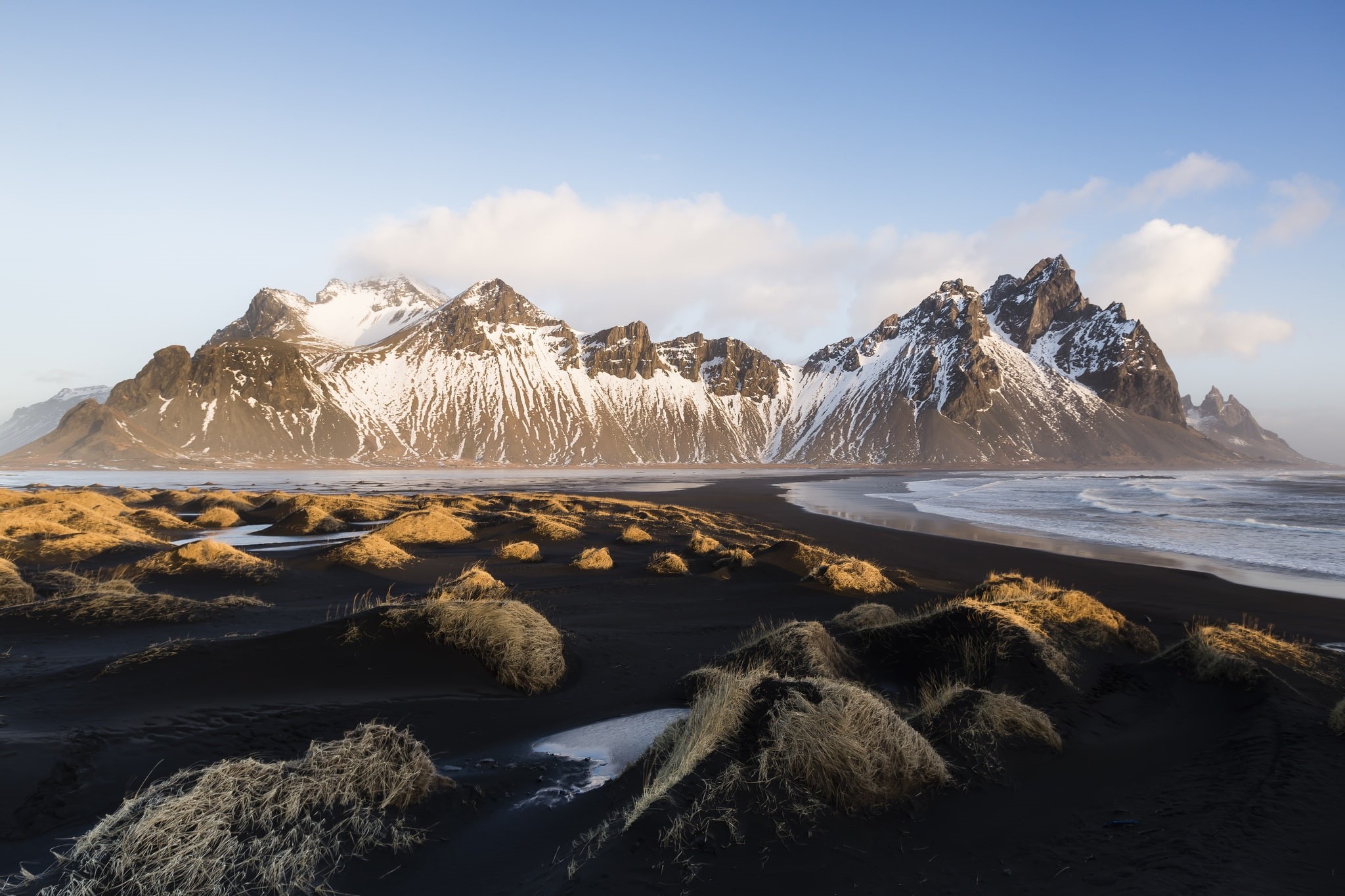 1080P, Vestrahorn, Iceland, mountains, HD Wallpaper