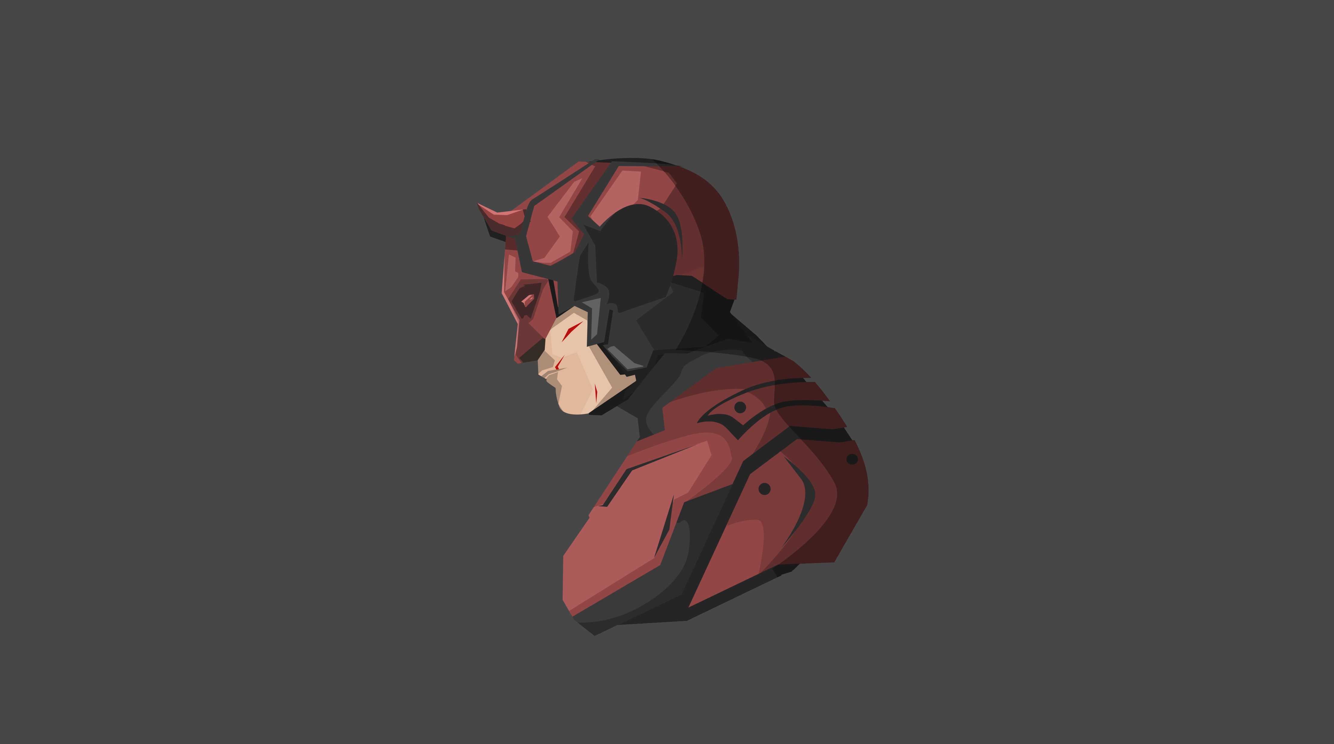 4k, superheroes, minimalism, hd, artist, artstation, daredevil, digital art, 4K, artwork, HD Wallpaper