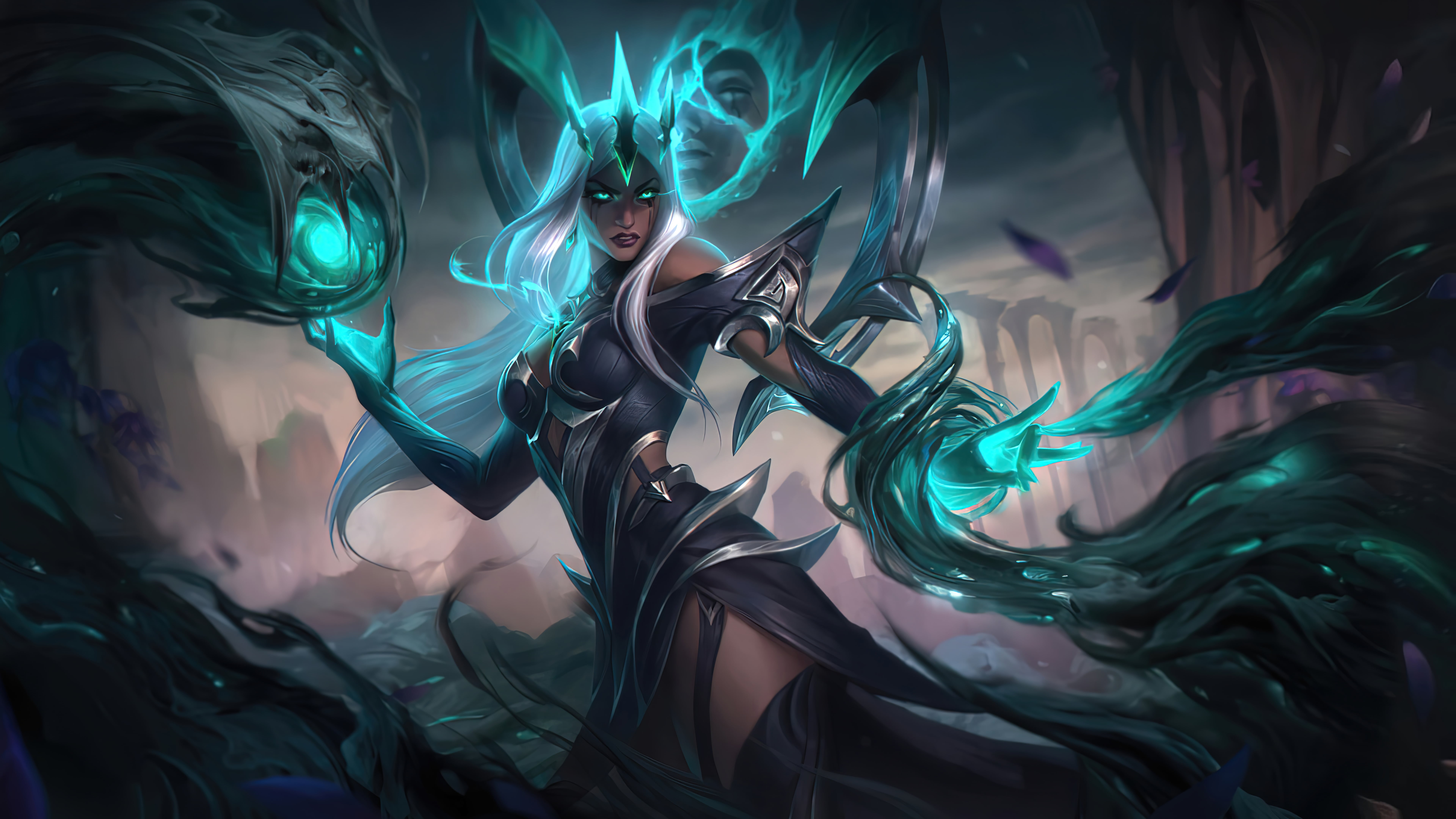 Karma, supporters, 8K, League of Legends, Karma (League of Legends), ruin, Support (League Of Legends), Riot Games, sup, HD Wallpaper
