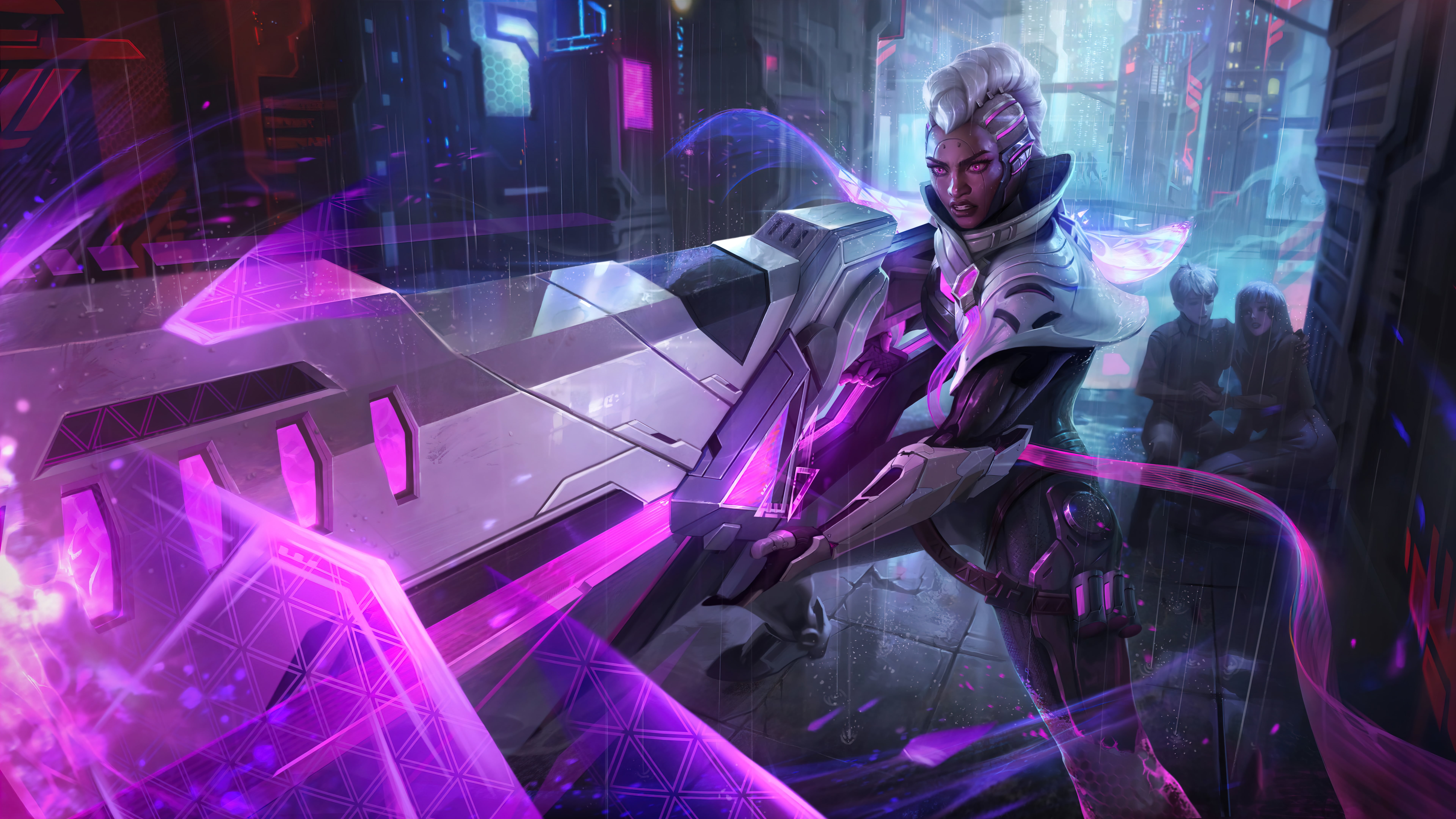 Robots, 4K, 8K, Riot Games, digital art, Support (League Of Legends), senna, League of Legends, Senna (League of Legends), PROJECT, Adcarry, supporters, HD Wallpaper