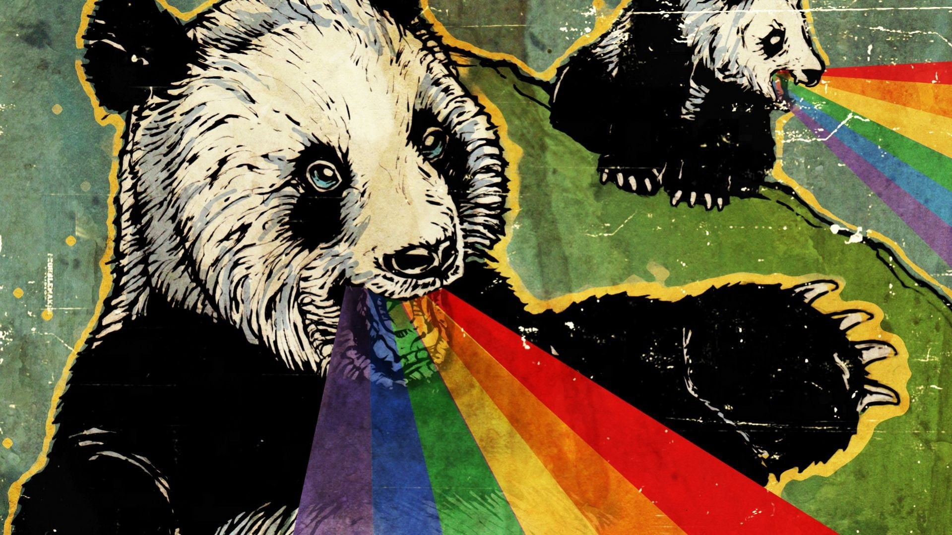 black color, pets, representation, no people, animal themes, animal, painting, multi colored, outdoors, artwork, animal body part, creativity, vertebrate, HD Wallpaper