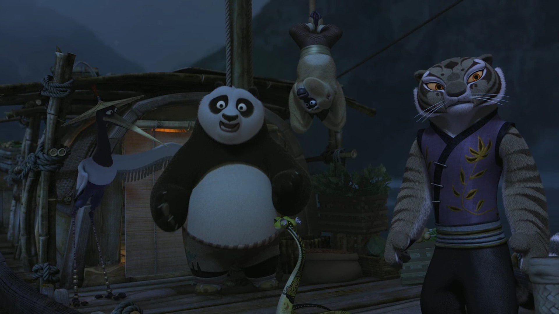 costume, mask - disguise, creativity, movies, no people, Kung Fu Panda, indoors, craft, night, arts culture and entertainment, animated movies, human representation, HD Wallpaper