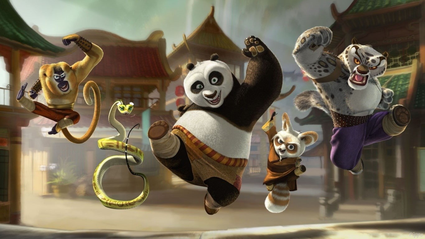 720P, characters, kung, cartoon, fu, panda, HD Wallpaper