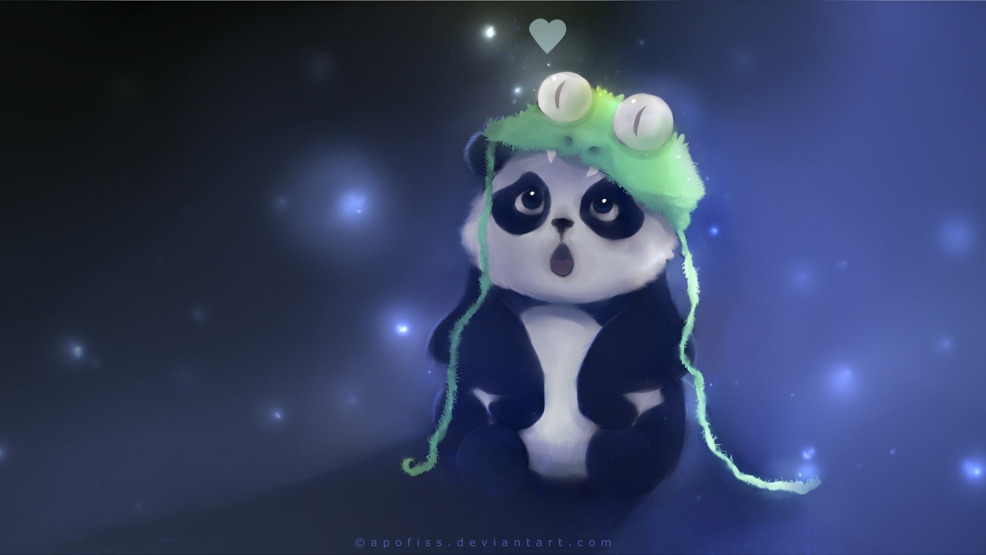 panda bears, hd, panda, apofiss, art, artwork, 1080P, bears, animals, x, HD Wallpaper