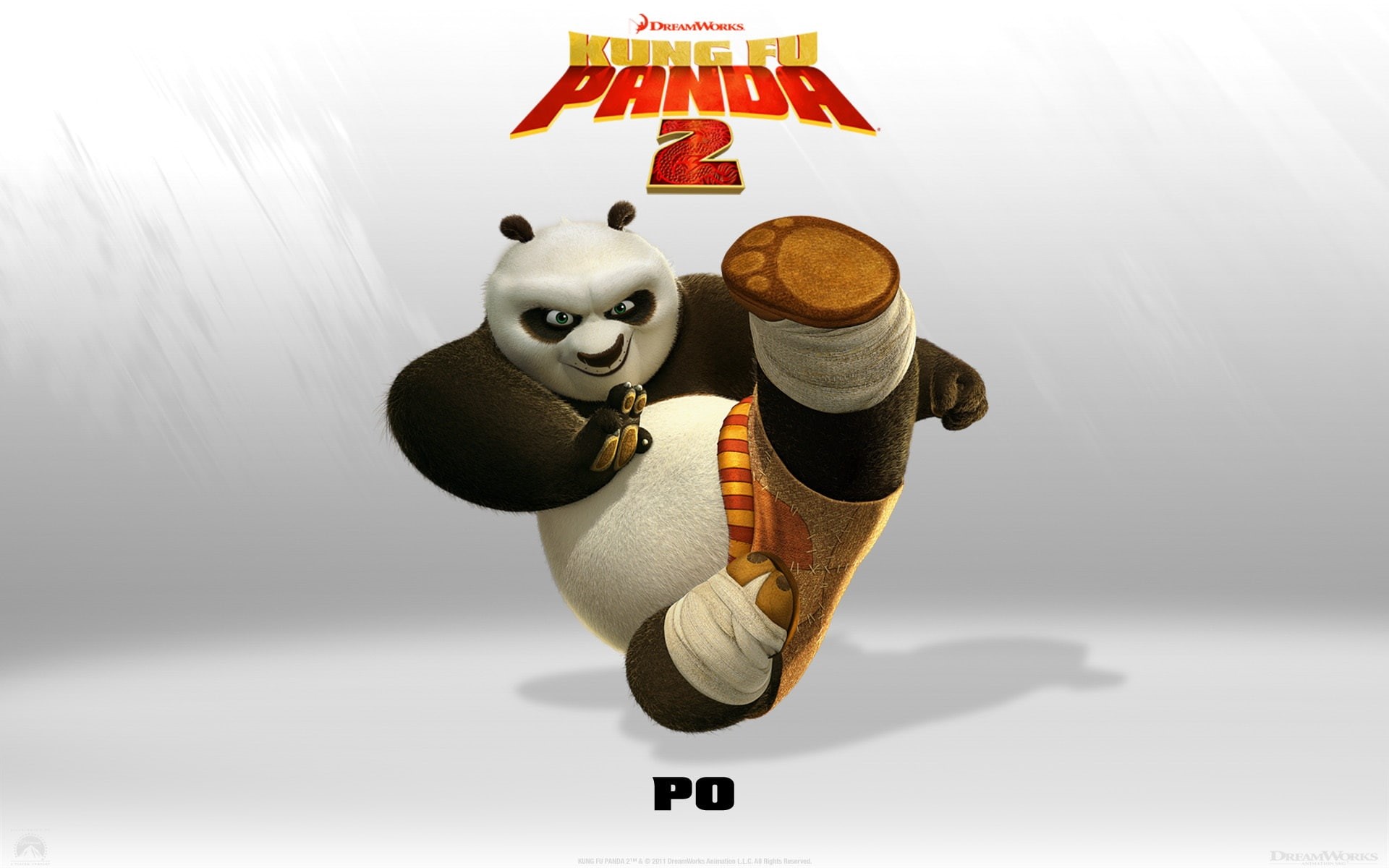 1080P, 2011, PO, kung, fu, illustration, Panda, HD Wallpaper