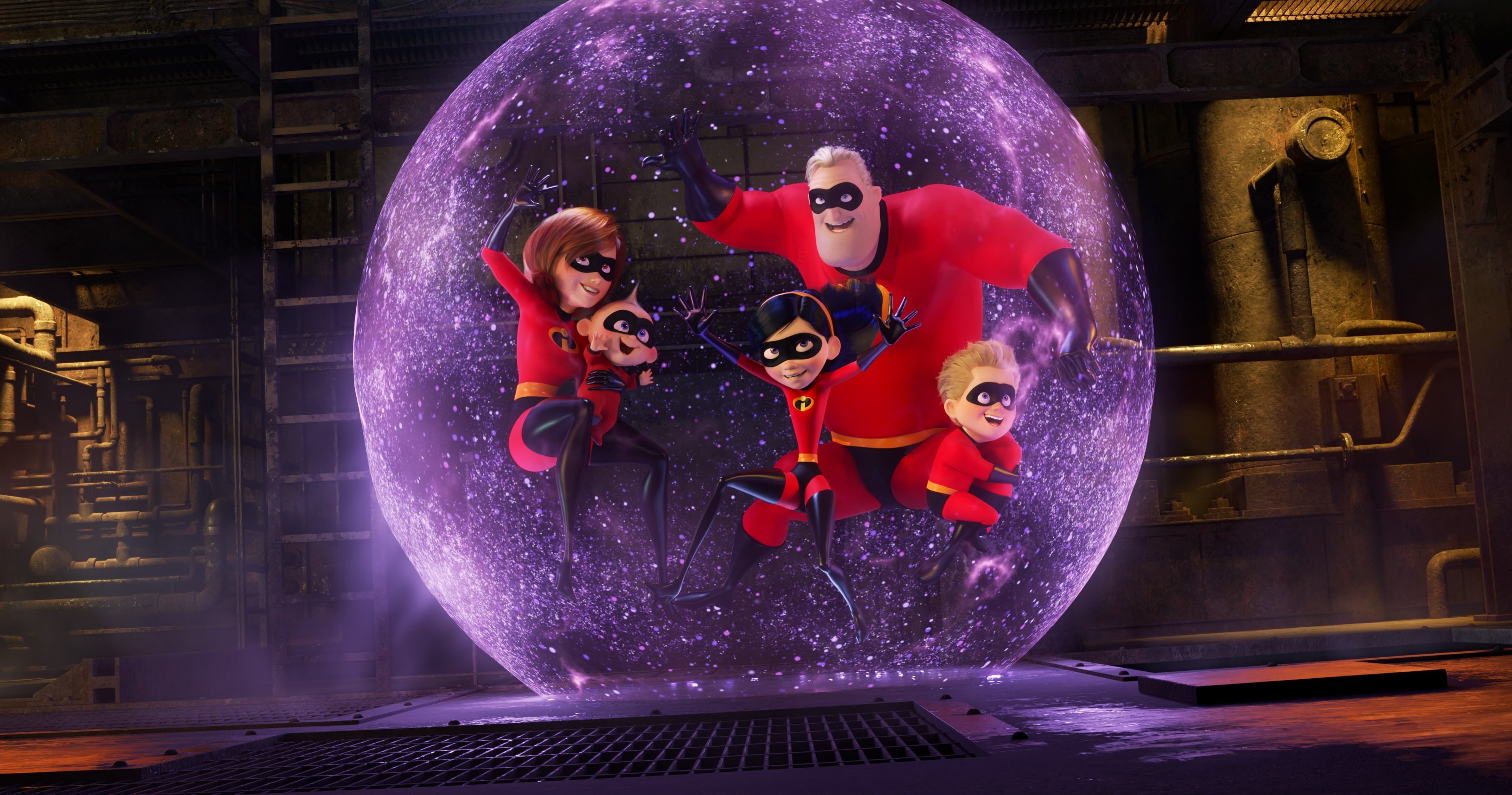 Adventure, Pixar Animation Studios, winston deavor, 2K, Mr. Incredible, Craig T. Nelson, Girls, Catherine Keener, Dash, Samuel L. Jackson, Sci-Fi, Elastigirl, HD Wallpaper