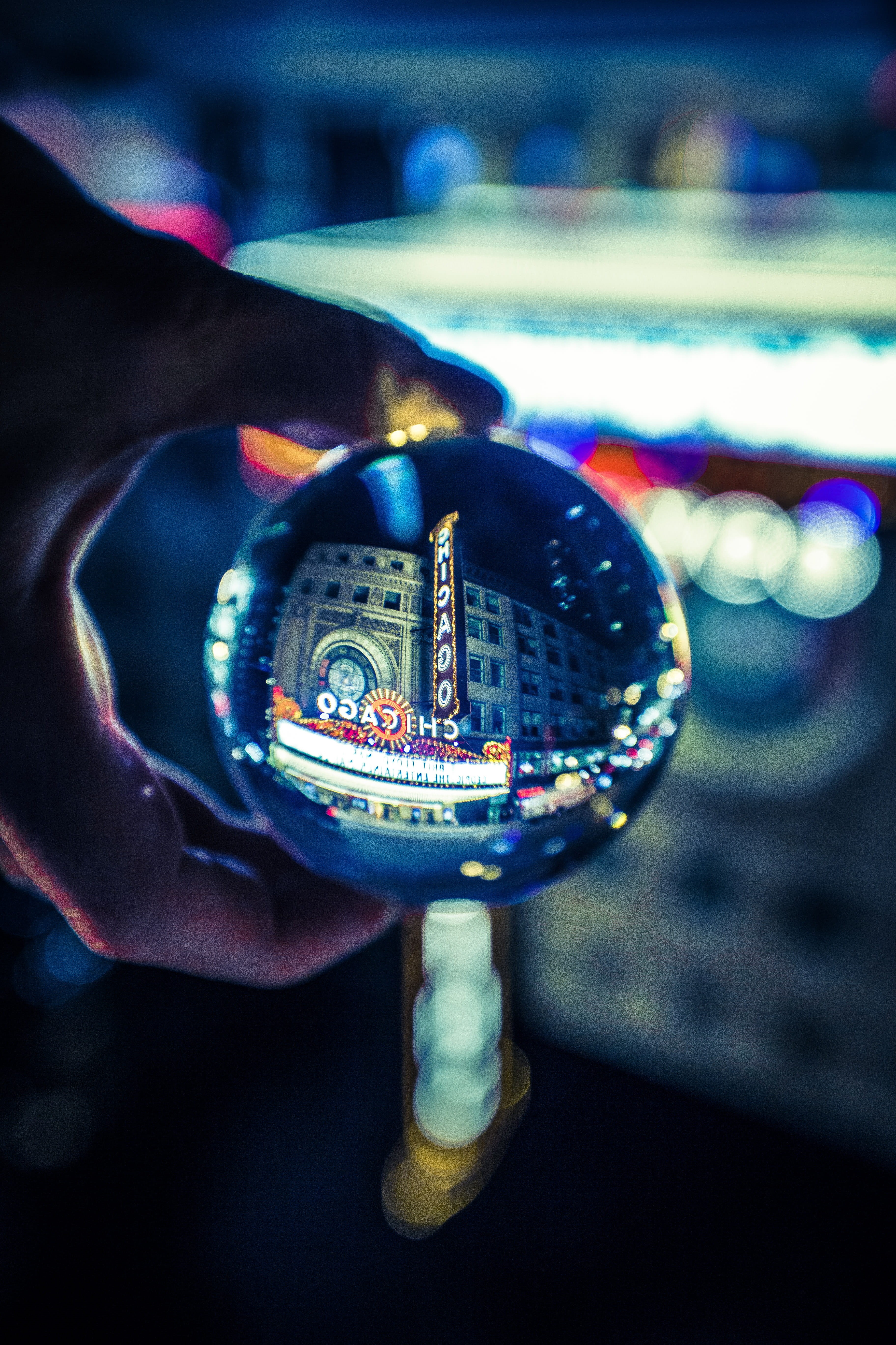 circle, sphere, hand, one person, human finger, holding, 5K, clear, focus on foreground, close-up, depth of field, indoors, focus, finger, illuminated, Phone HD Wallpaper