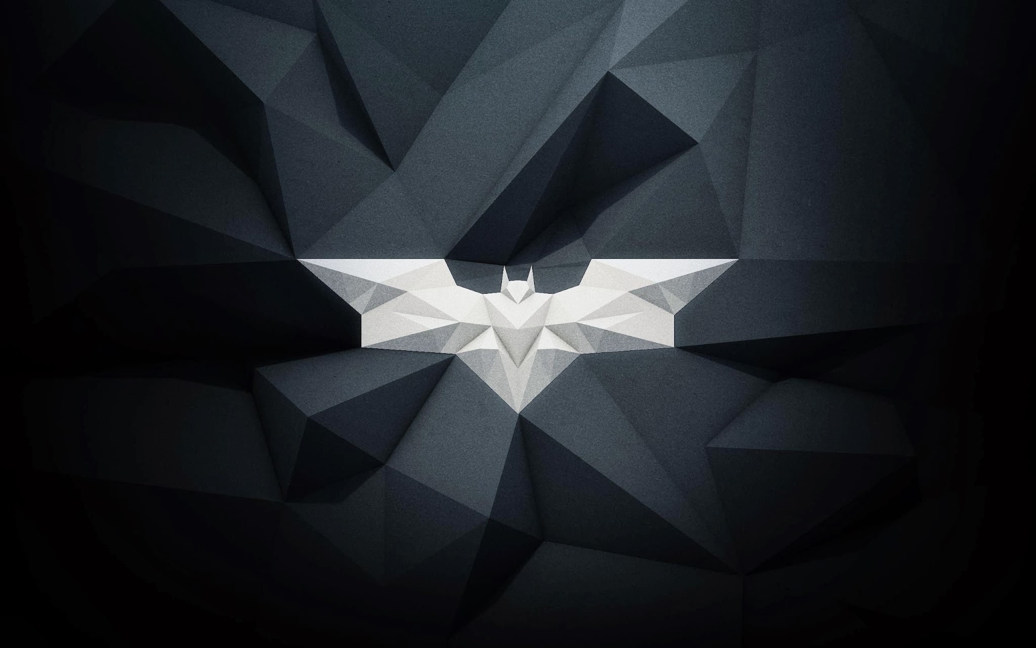 backgrounds, no people, logo, science, close-up, Low Poly, reflection, shiny, geometric shape, 1080P, pattern, full frame, design, shape, glass - material, HD Wallpaper