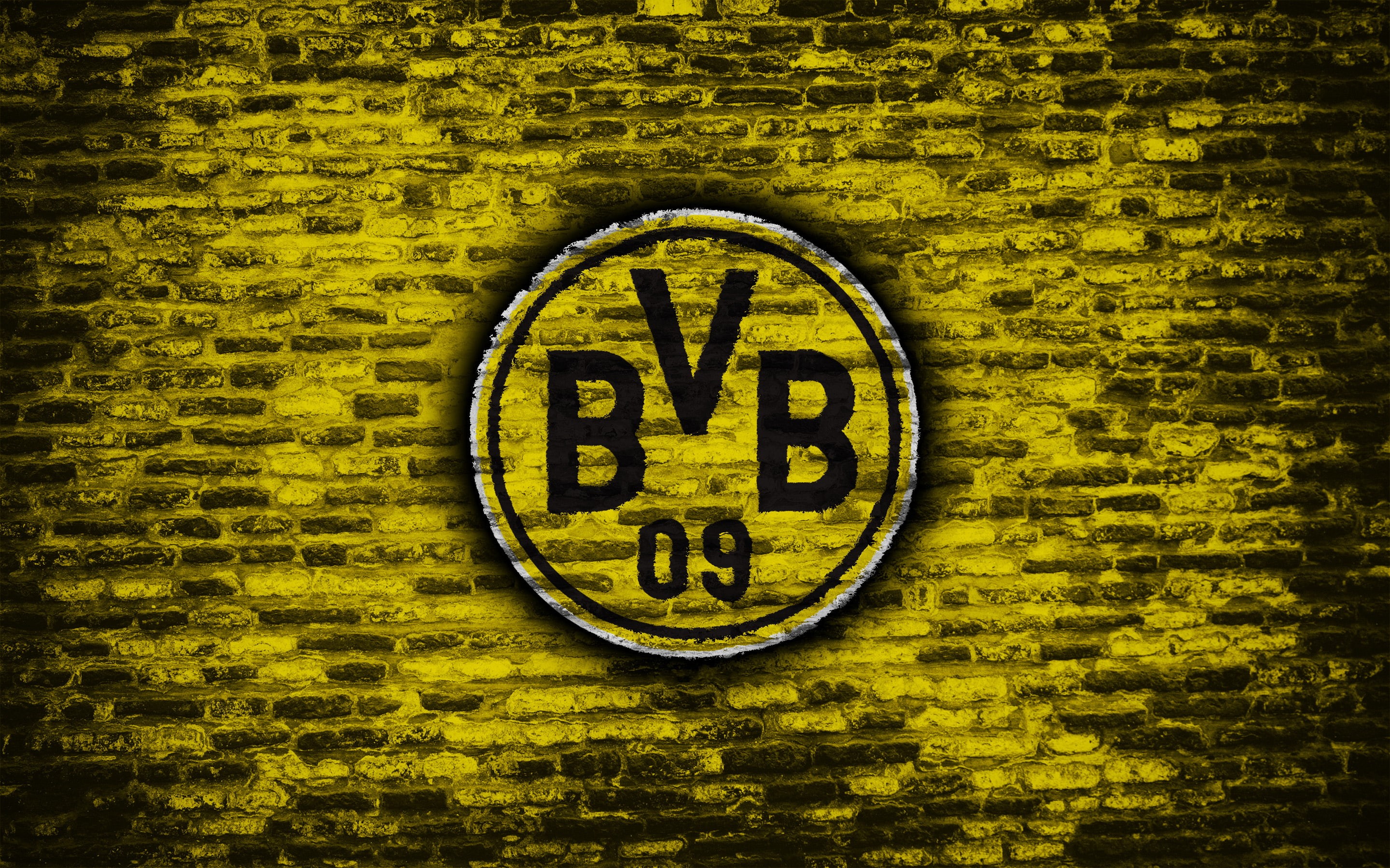 BVB, Logo, Borussia Dortmund, 2K, Soccer, Emblem, HD Wallpaper