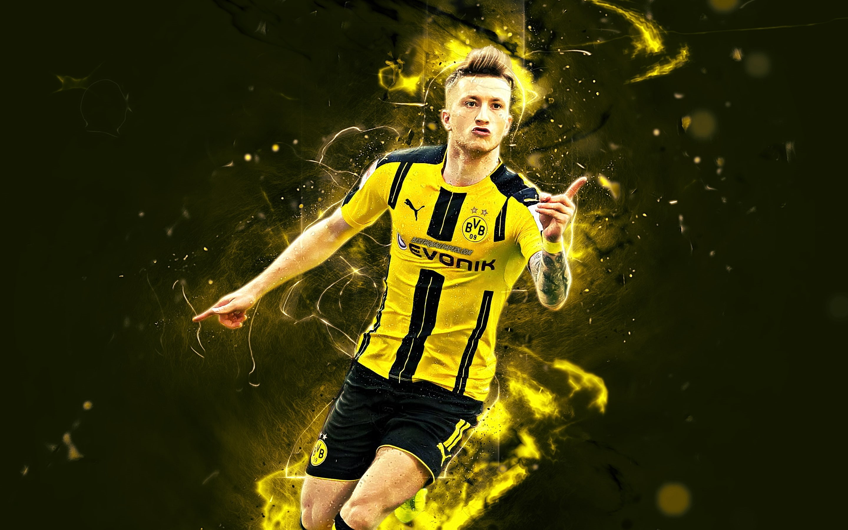 German, Borussia Dortmund, Marco Reus, 2K, Soccer, HD Wallpaper