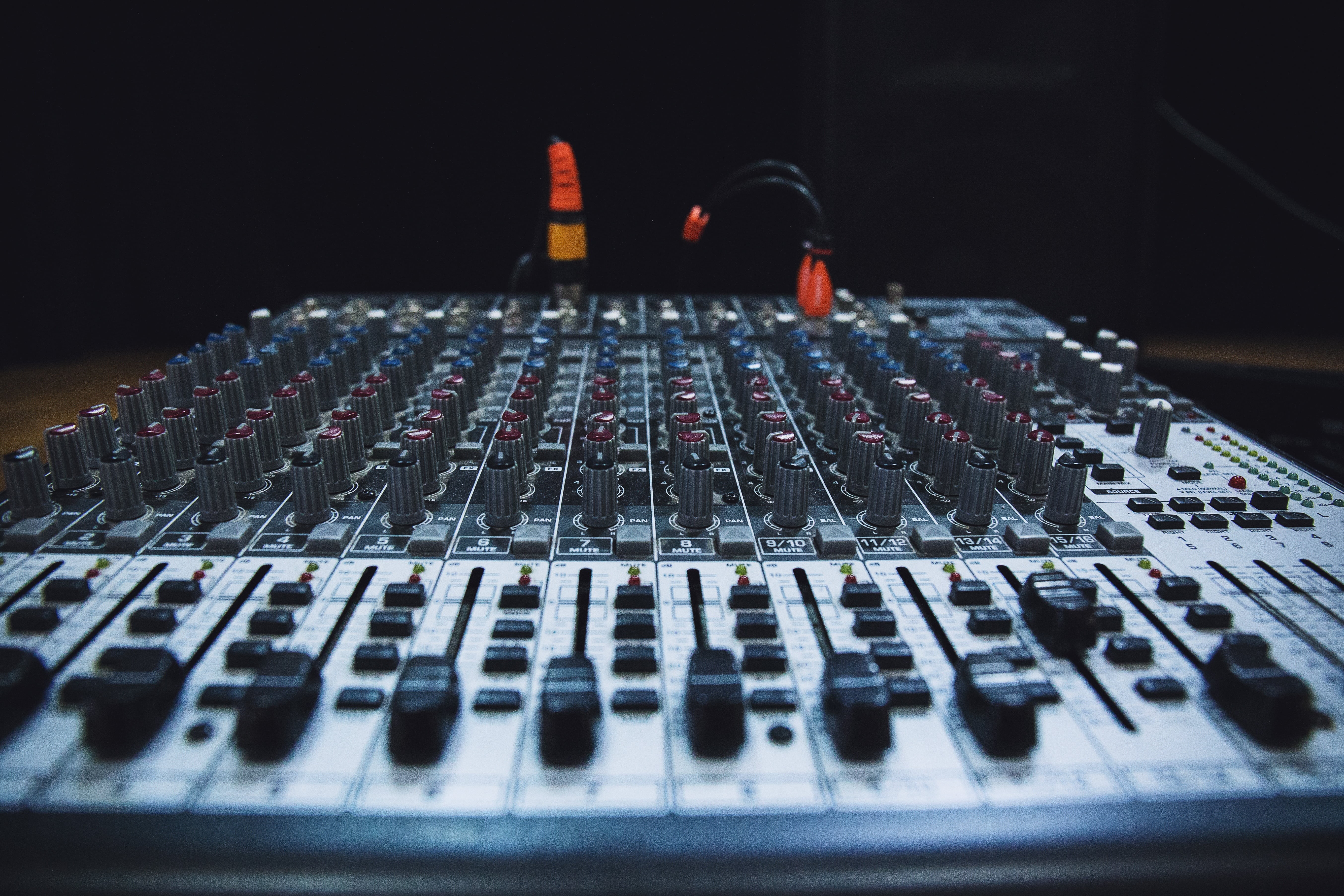 electric mixer, studio, electrical equipment, gray, nightlife, focus, photography, electronic, equipment, close-up, no people, selective focus, audio, push button, HD Wallpaper