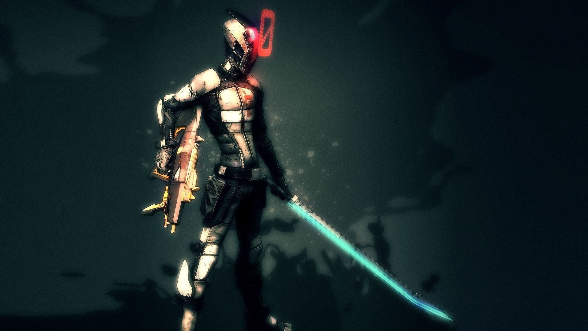 video games, human representation, Borderlands 2, illuminated, people, nature, full length, indoors, light - natural phenomenon, music, wall, 1080P, futuristic, HD Wallpaper