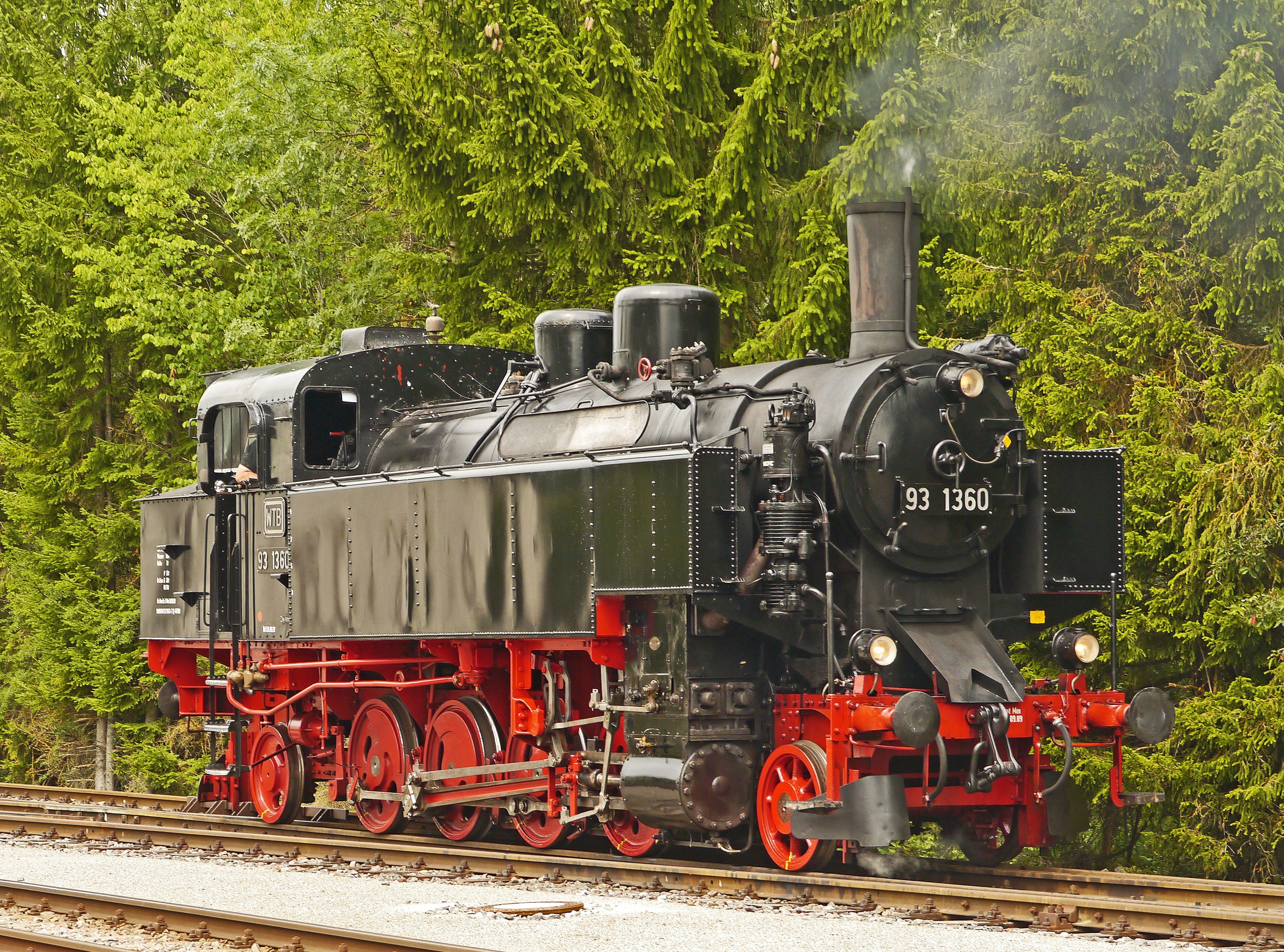 wutach valley railway another railway, locomotive, steam, railway museum, Historically, rail transportation, land, customs house blumberg, tree, 2K, br93, HD Wallpaper