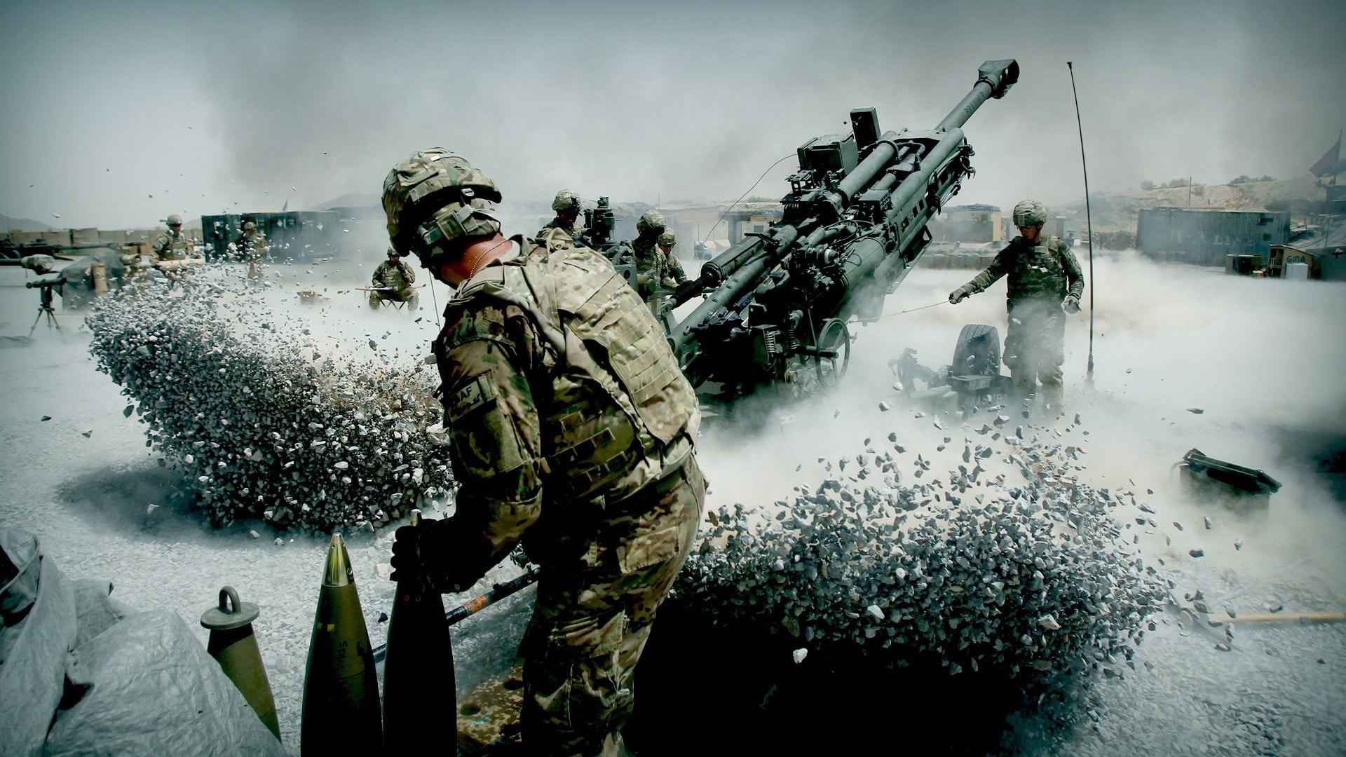 government, real people, water, day, fighting, clothing, conflict, military, gun, men, group of people, nature, aggression, army soldier, outdoors, armed forces, HD Wallpaper