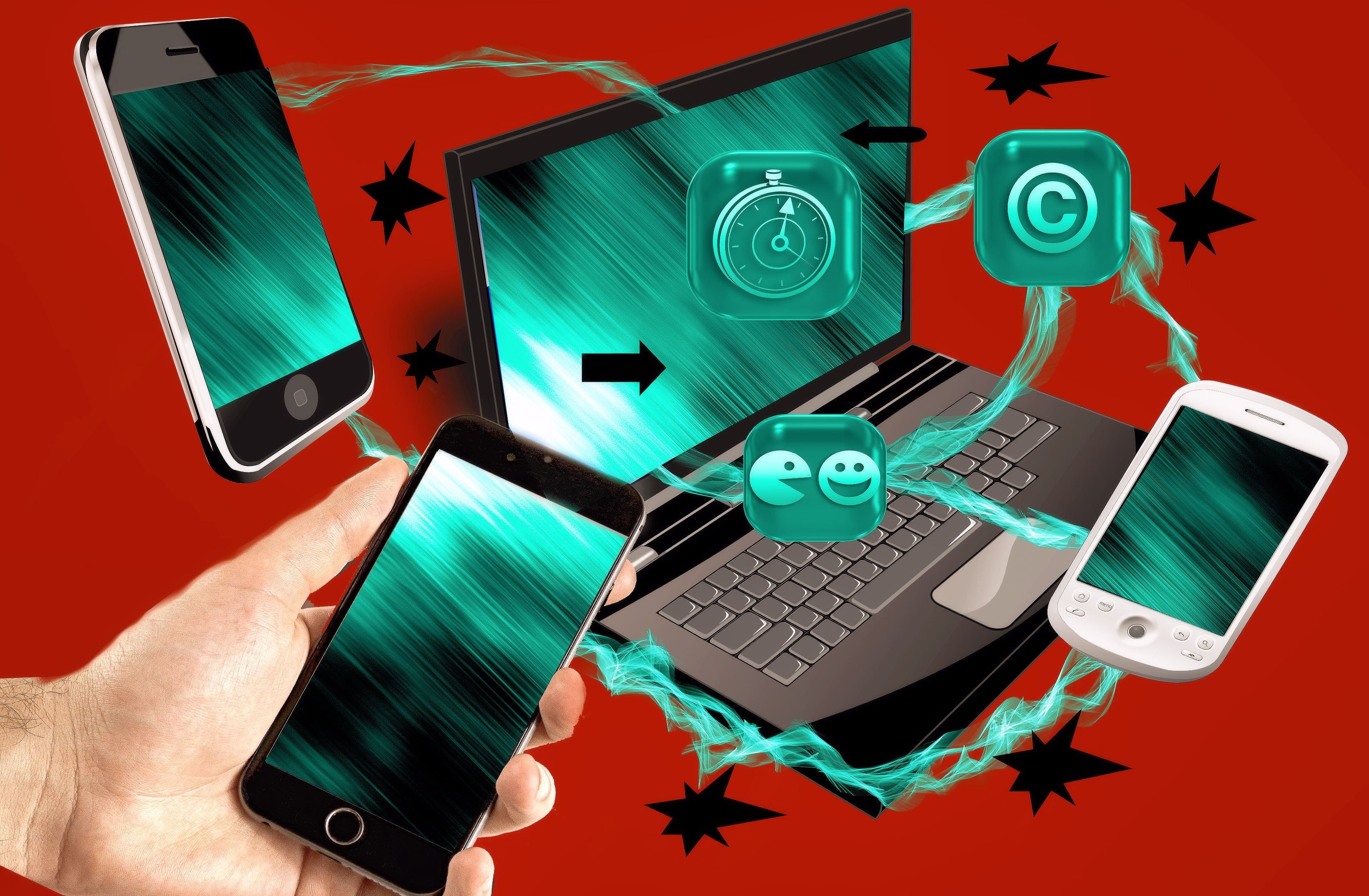 social, smartphones, web, wlan, globalalisierung, project, connection, technology, laptop, computer network, computer equipment, information, business, HD Wallpaper