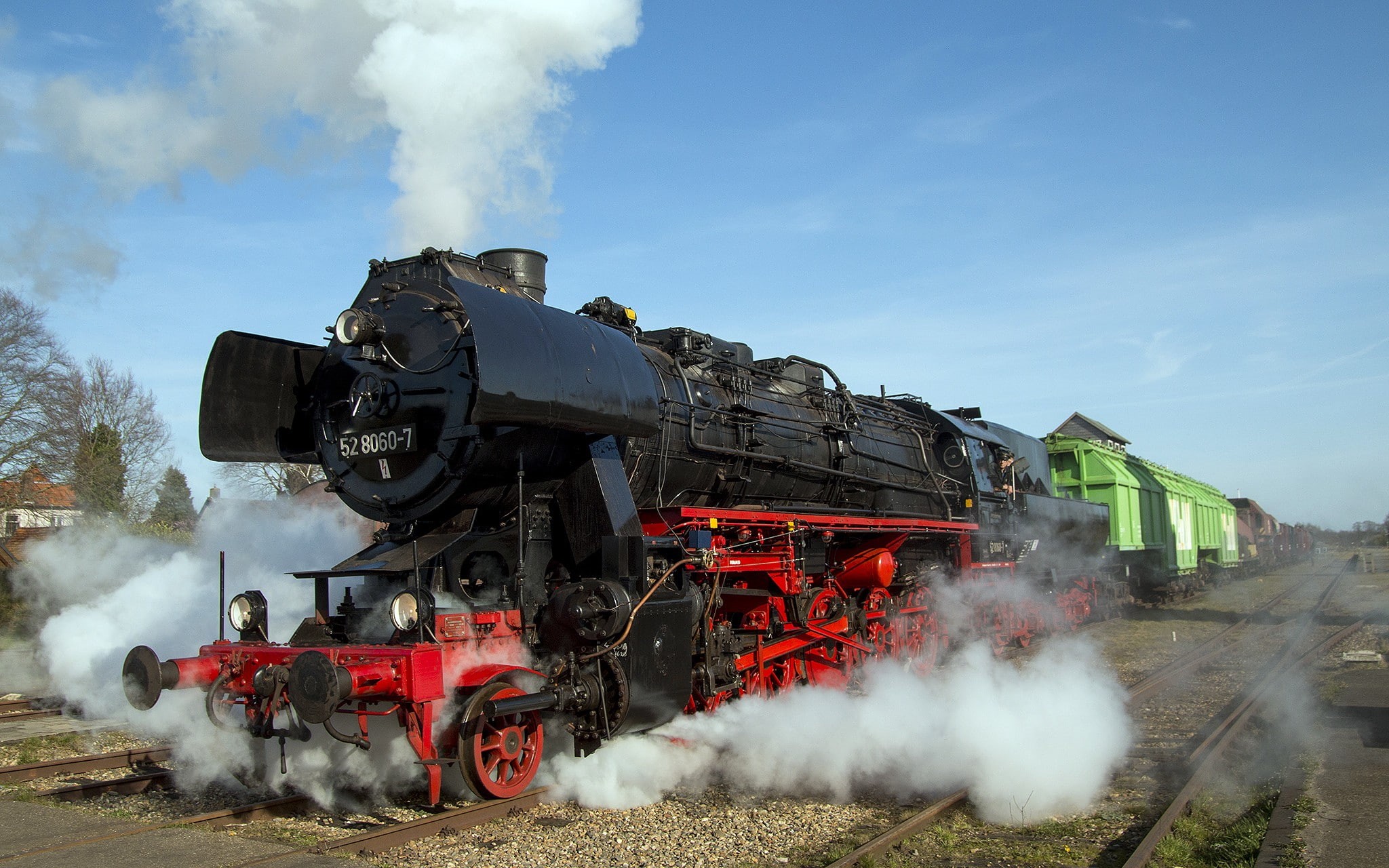 steam locomotive, 1080P, train, HD Wallpaper