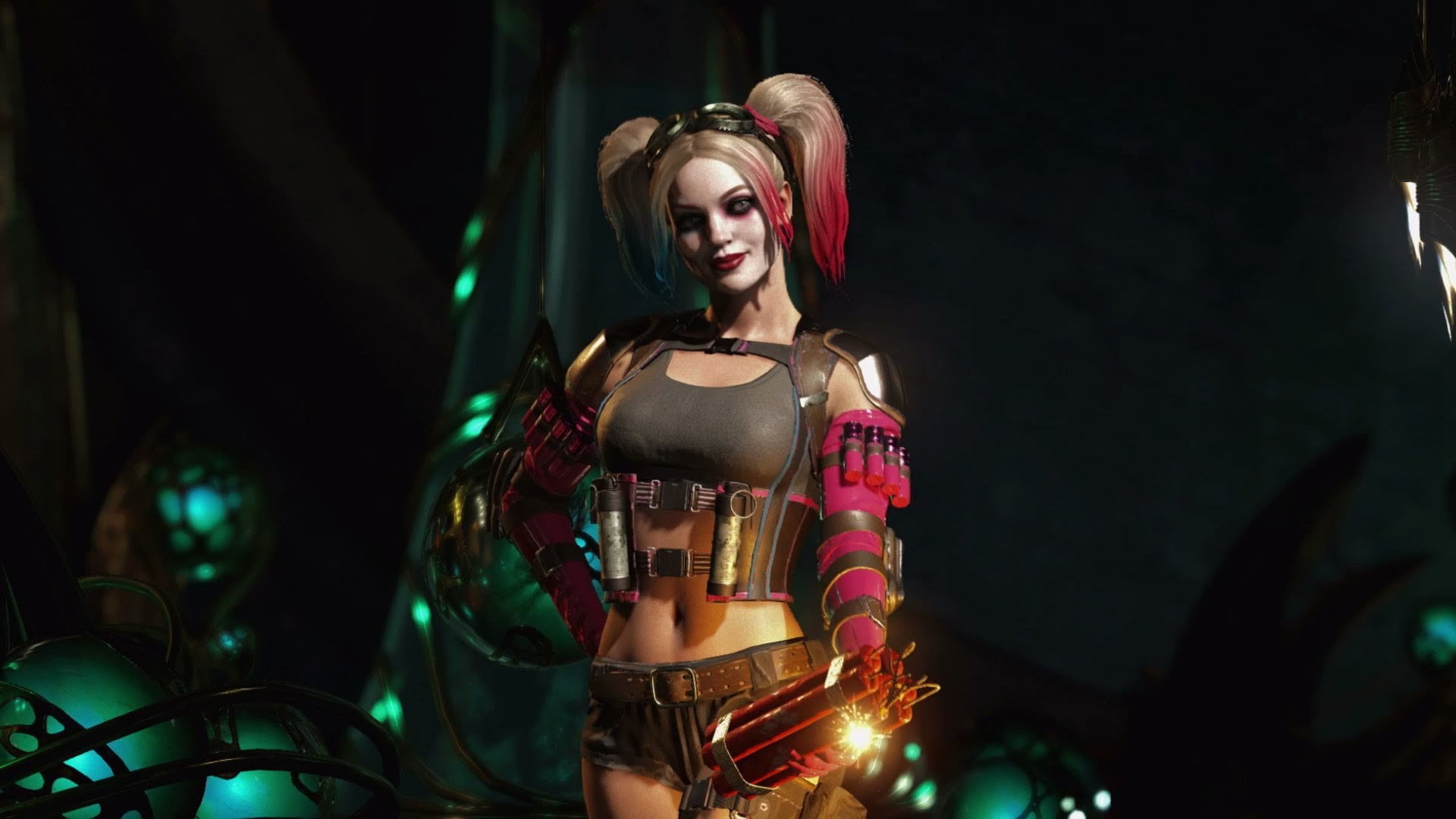 adult, Injustice 2, standing, 1080P, Injustice, night, nightlife, one person, young women, Harley Quinn, three quarter length, young adult, lifestyles, HD Wallpaper