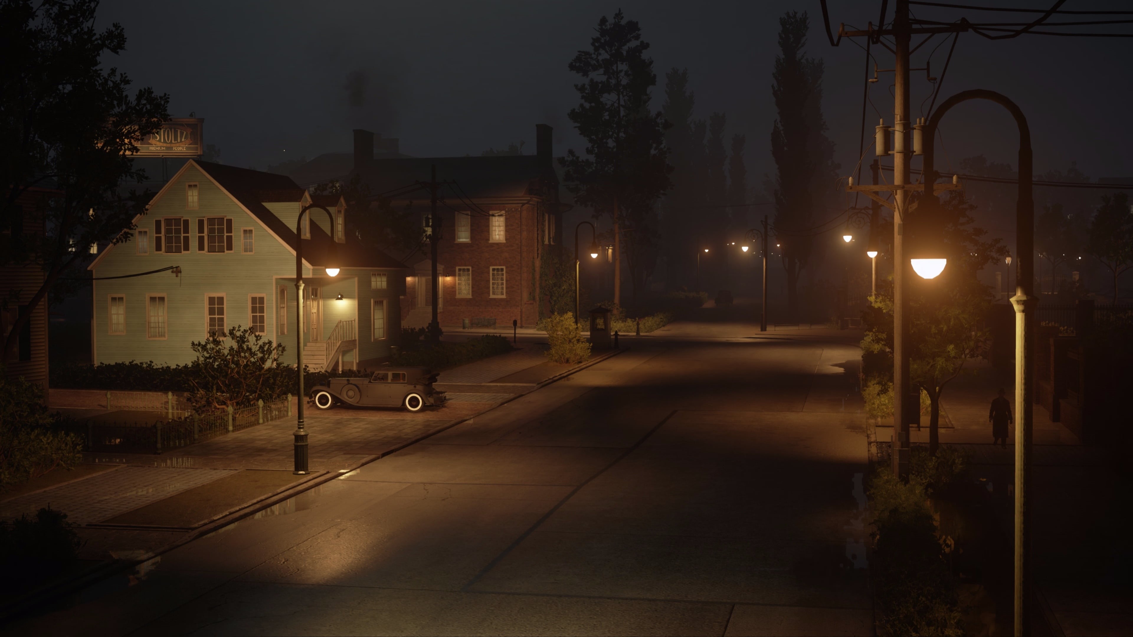 Mafia 1 remake, Hangar 13, 4K, signs, day, Mafia, city, game rainy city, night, the city of lost heaven, night city, slush, retro game, neon, the atmosphere of the city, HD Wallpaper