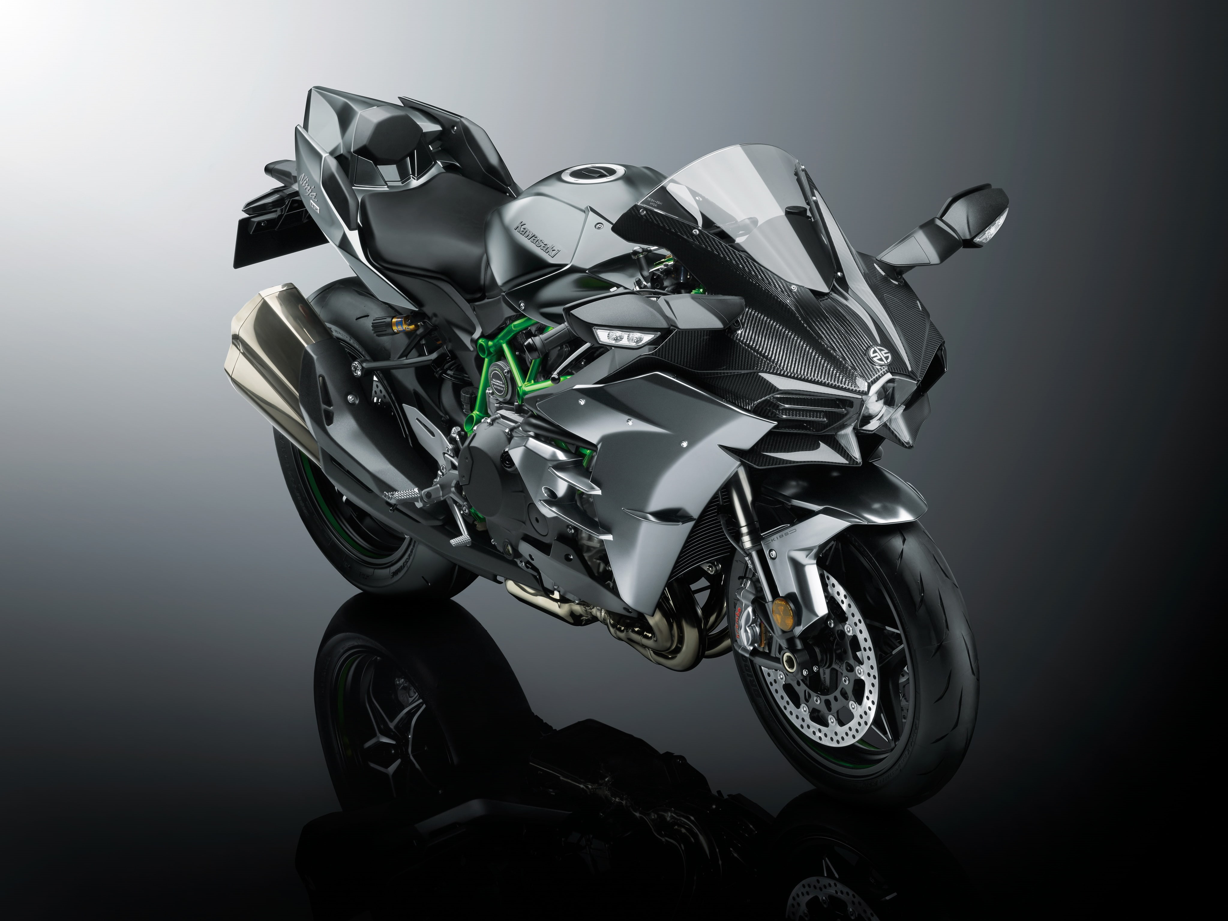 Kawasaki Ninja H2, Carbon Limited Edition, 4K, HD Wallpaper