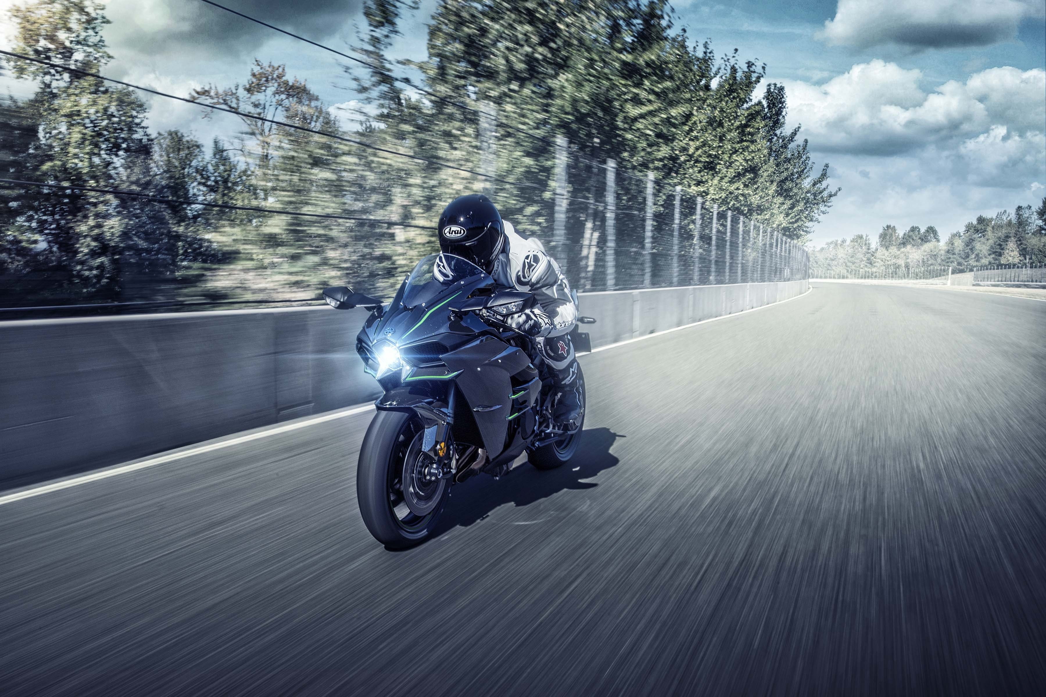 4K, 2K, 2019, Kawasaki Ninja H2, HD Wallpaper