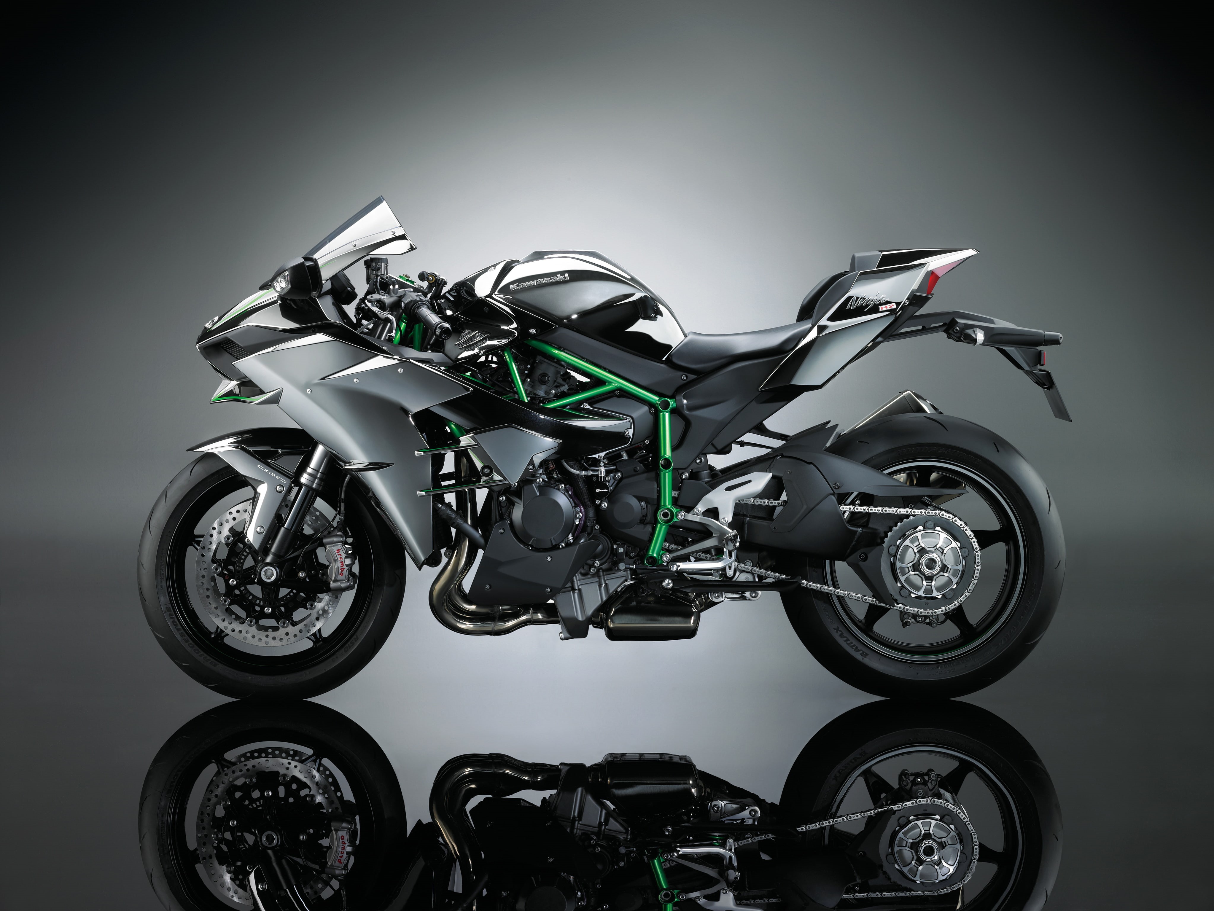 4K, 4K, Kawasaki Ninja H2, HD Wallpaper