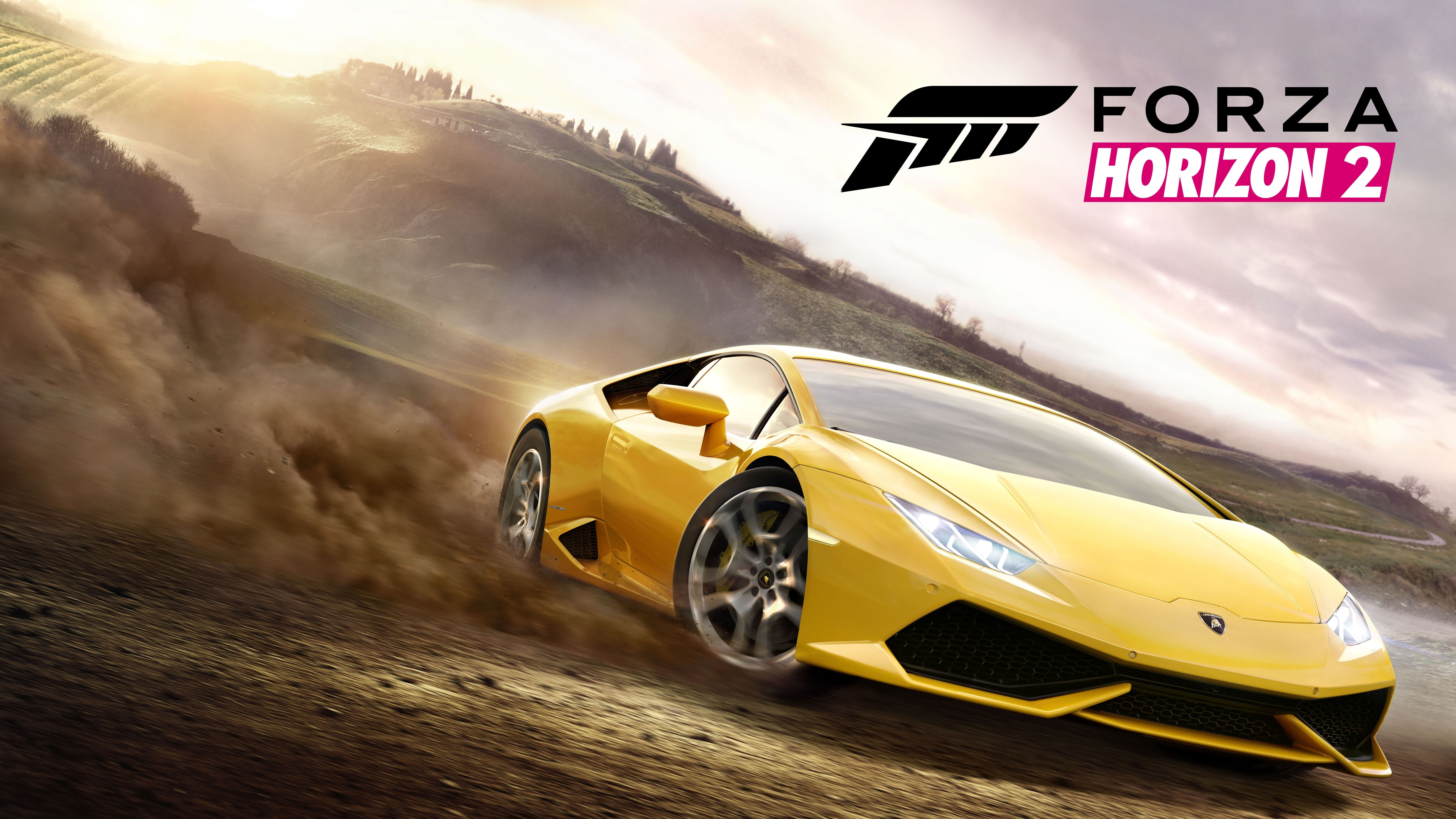 forest, 8K, 8k, video games, Lamborghini Huracan LP 610-4, Forza Horizon 2, car, HD Wallpaper