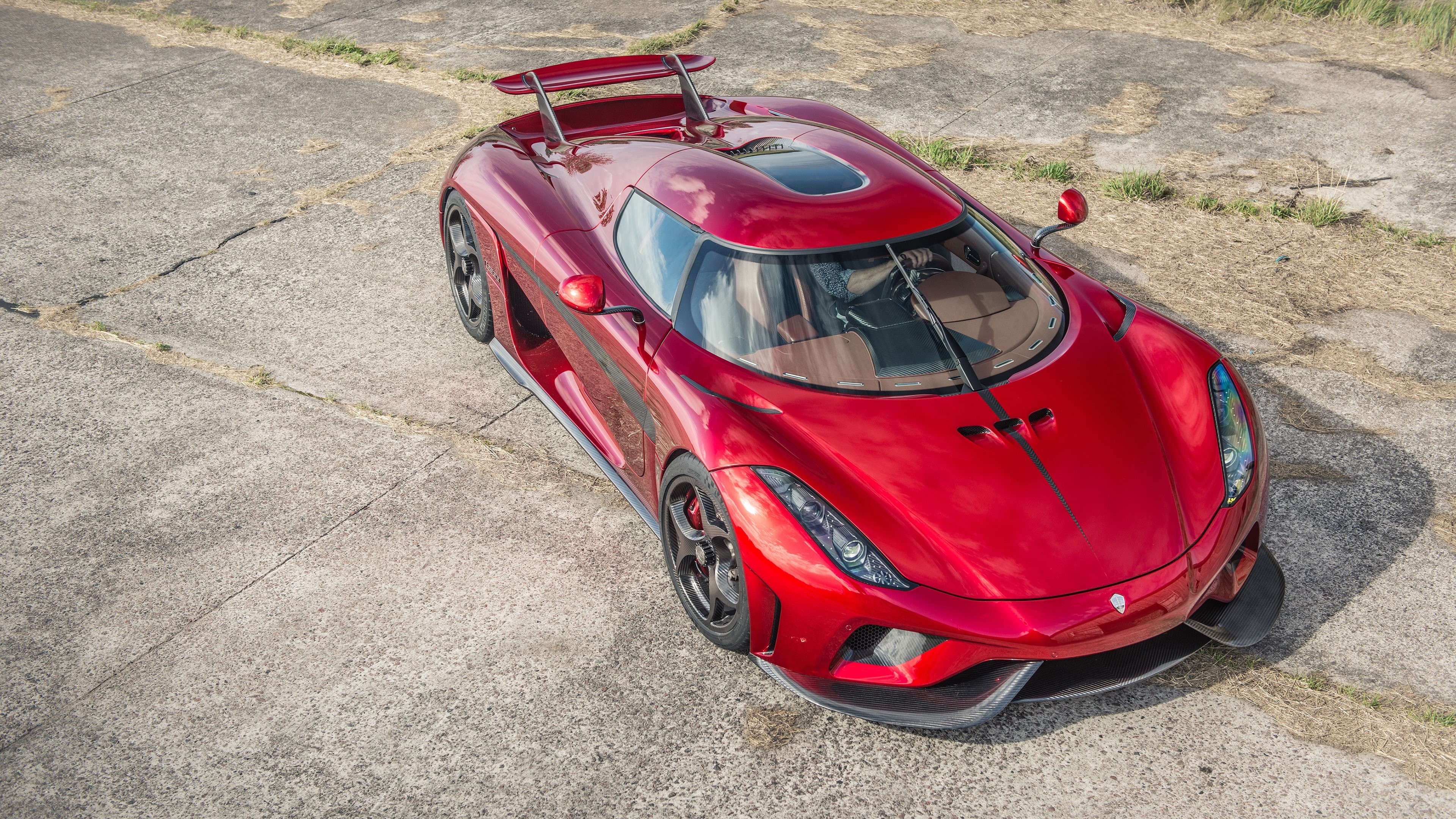 koenigsegg regera, supercar, sports car, koenigsegg, 4K, red car, luxury vehicle, HD Wallpaper
