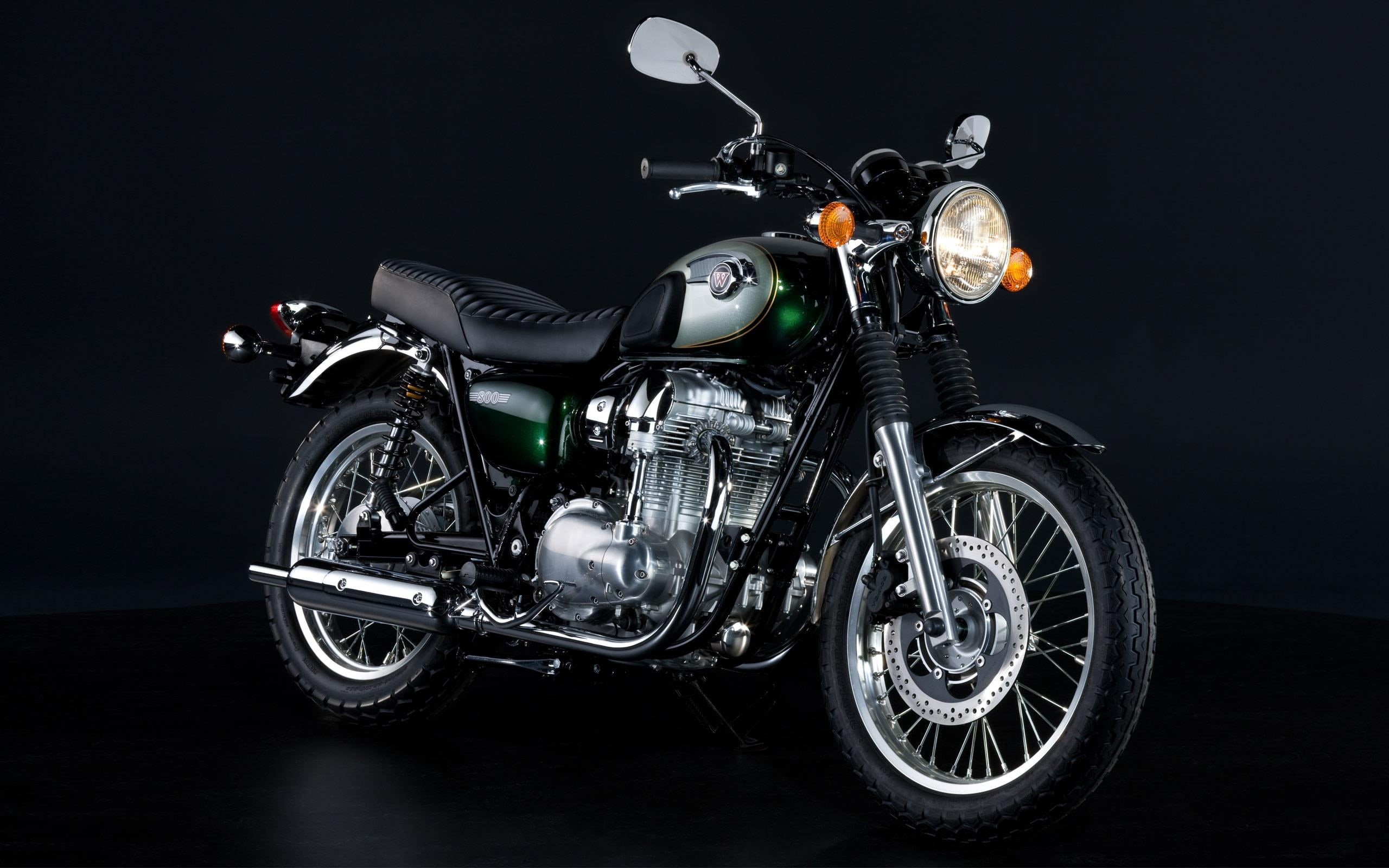 mode of transportation, black background, headlight, customized, 2K, wheel, land vehicle, riding, Motorcycles, studio shot, metal, gray, motorsport, retro styled, HD Wallpaper