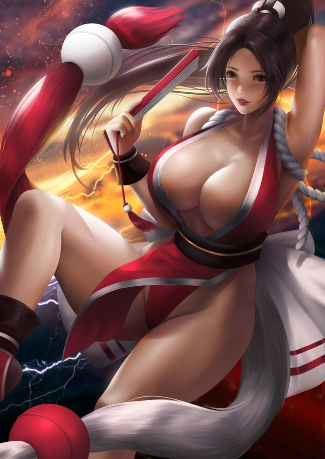Mai Shiranui, 720P, King of Fighters, Phone HD Wallpaper