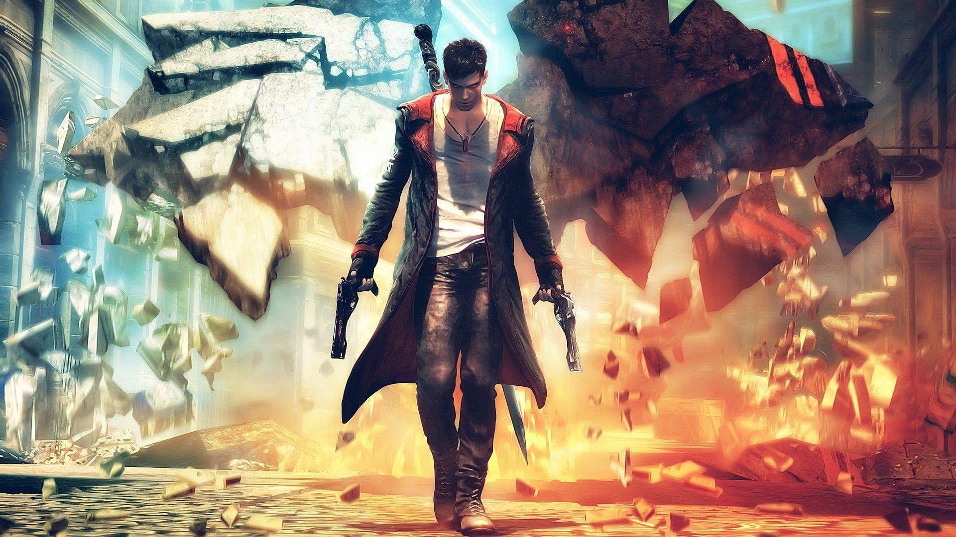 devil, 1920x1080, cry, dmc, 1080P, anime, game, dante, may, devil may cry, HD Wallpaper