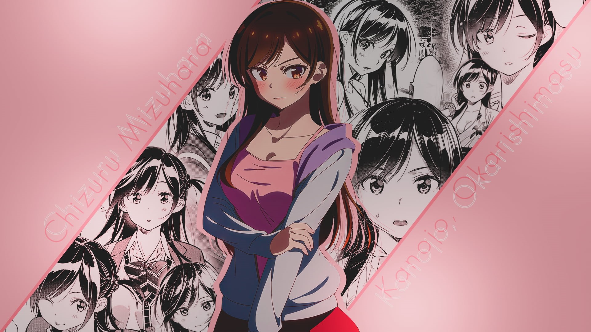Kanojo, 1080P, Okarishimasu (Rent-a-Girlfriend), Chizuru Mizuhara, anime girls, anime, HD Wallpaper