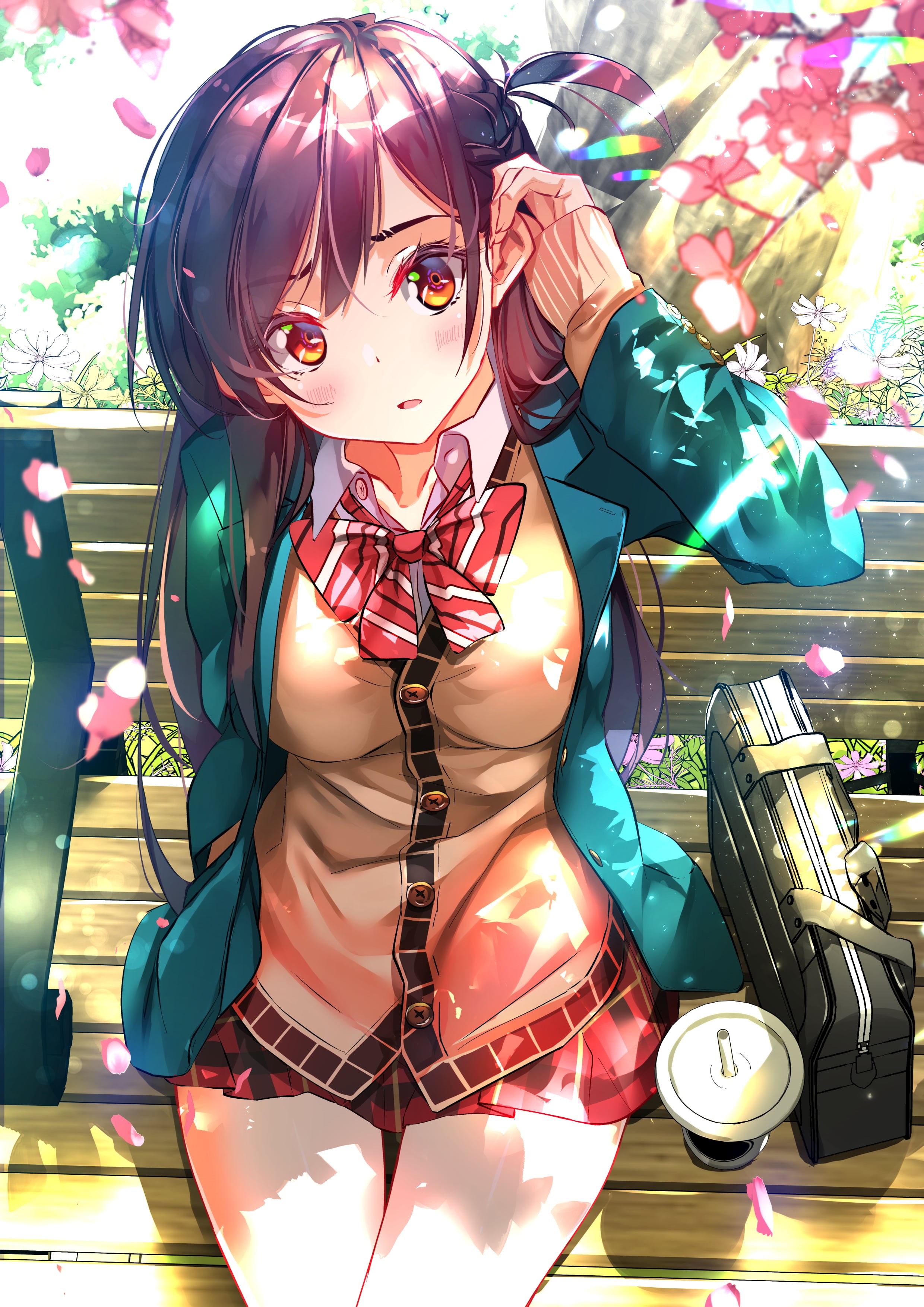 Chizuru Mizuhara, SydusArts, 2K, Kanojo, Okarishimasu (Rent-a-Girlfriend), Phone HD Wallpaper