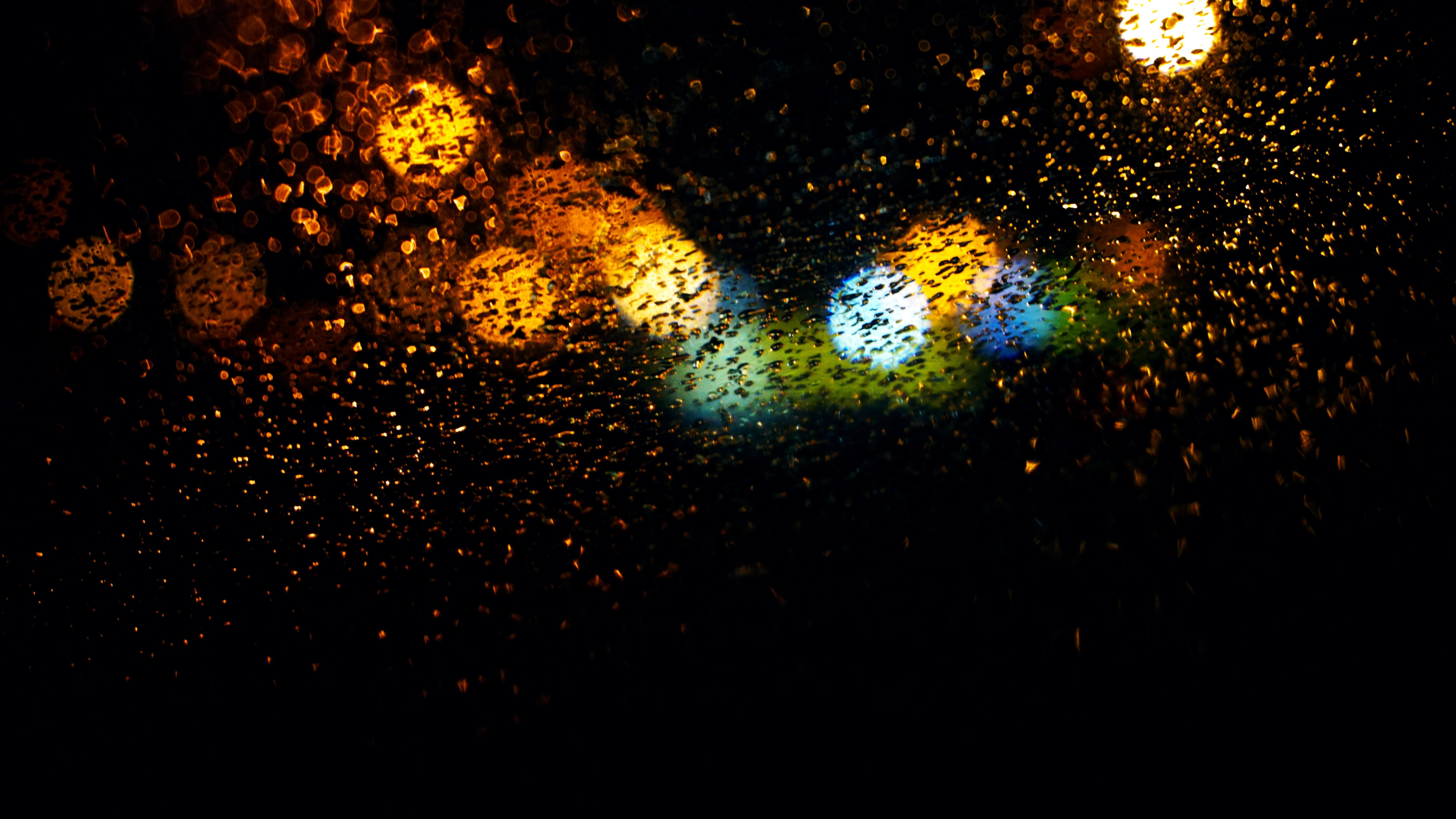 close-up, 5K, backgrounds, nature, full frame, blur, creativity, bokeh effect, rain, no people, water, abstract, hd, wet, window, drop, indoors, glass - material, HD Wallpaper