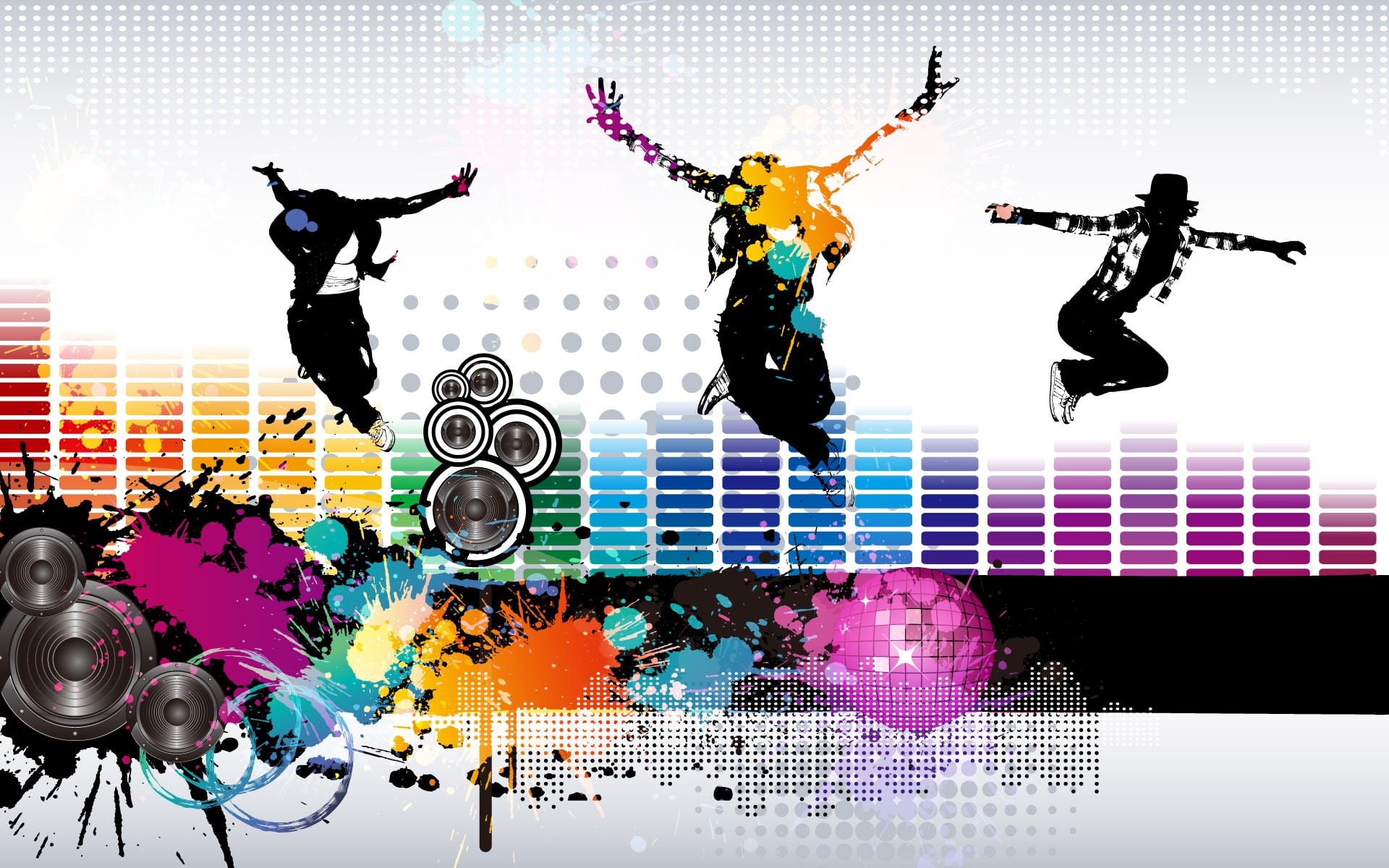 Colorful, 1080P, fly, Music, Vector, HD Wallpaper