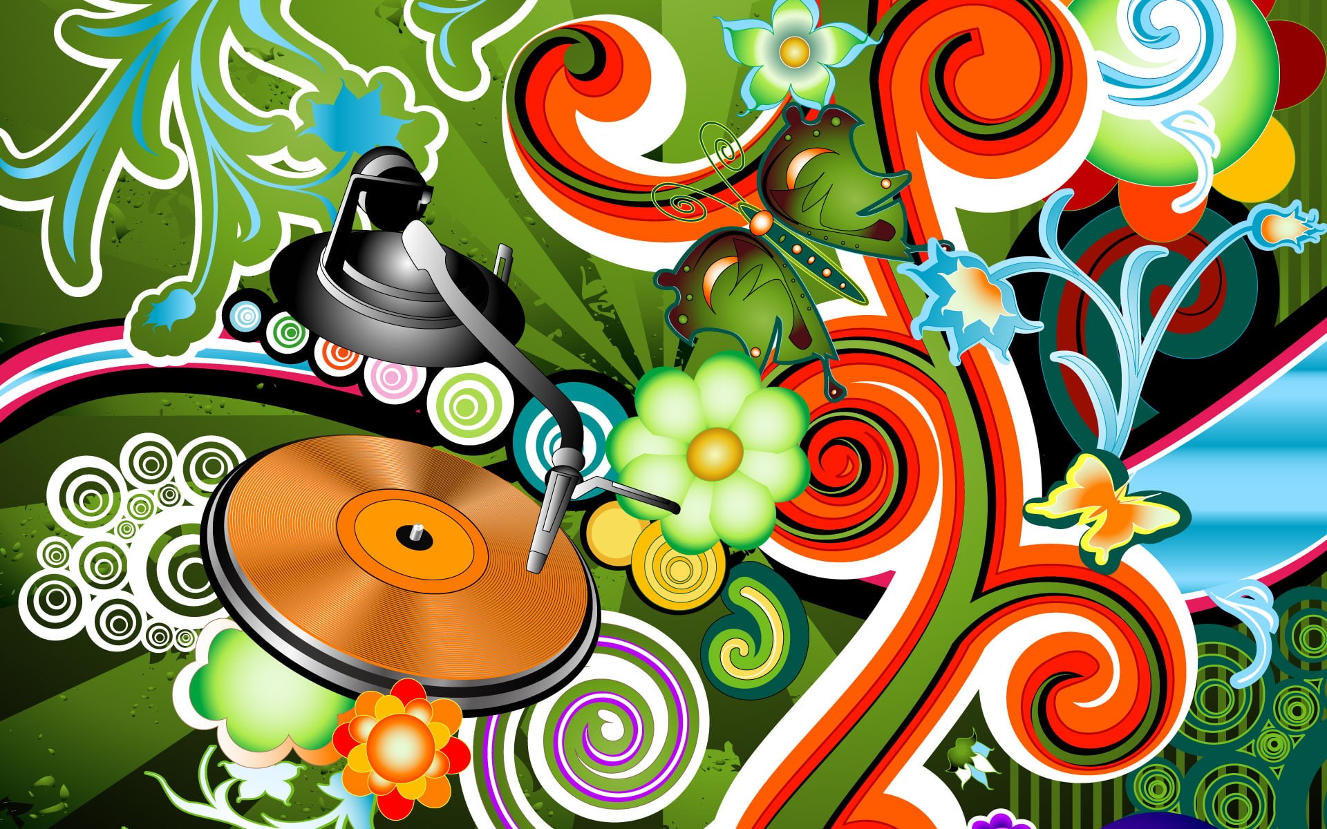 music, 1080P, vector, vector and design, natural, HD Wallpaper