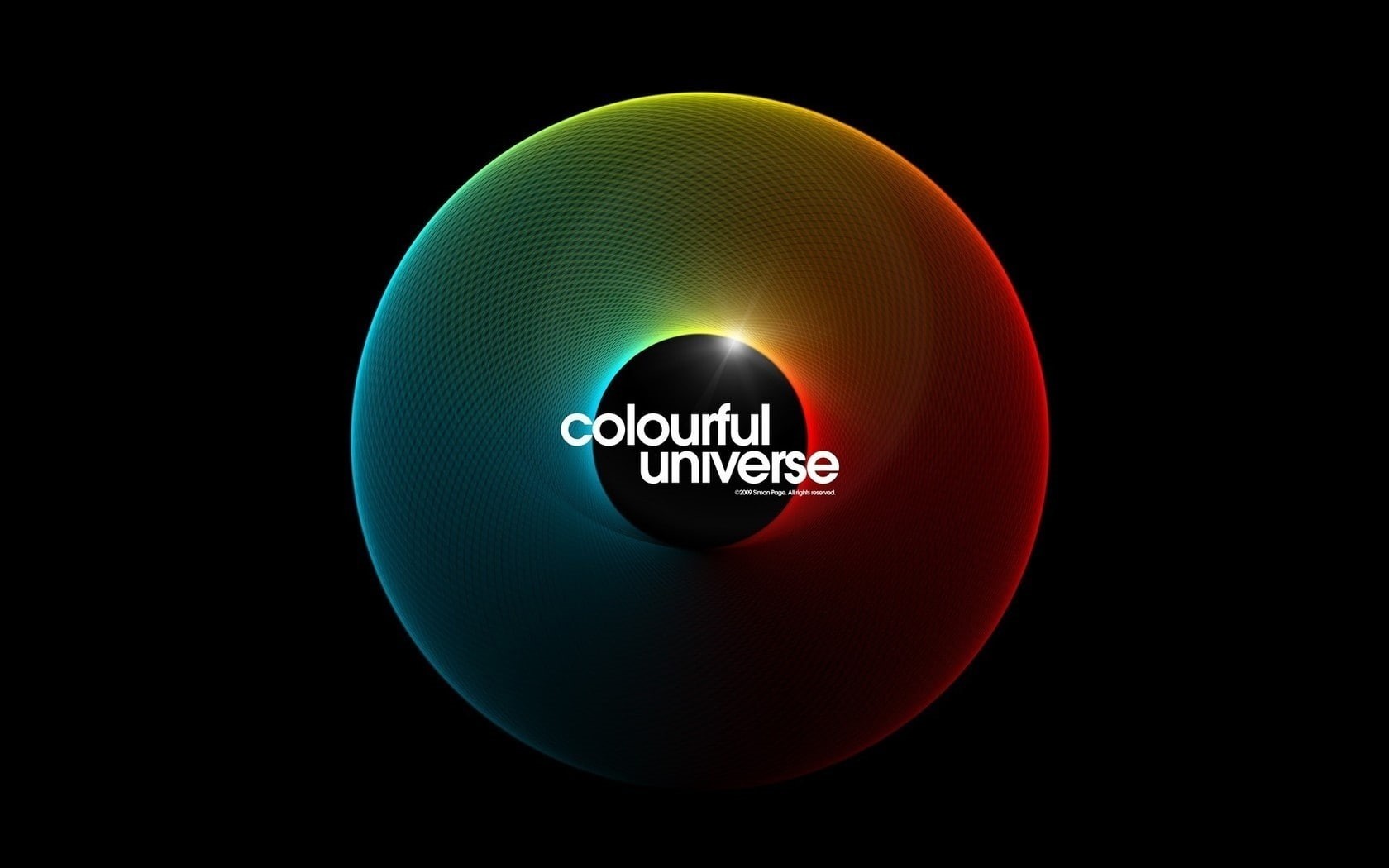 color wheel, 720P, black background, Simon C. Page, spectrum, digital art, sphere, colorful, HD Wallpaper