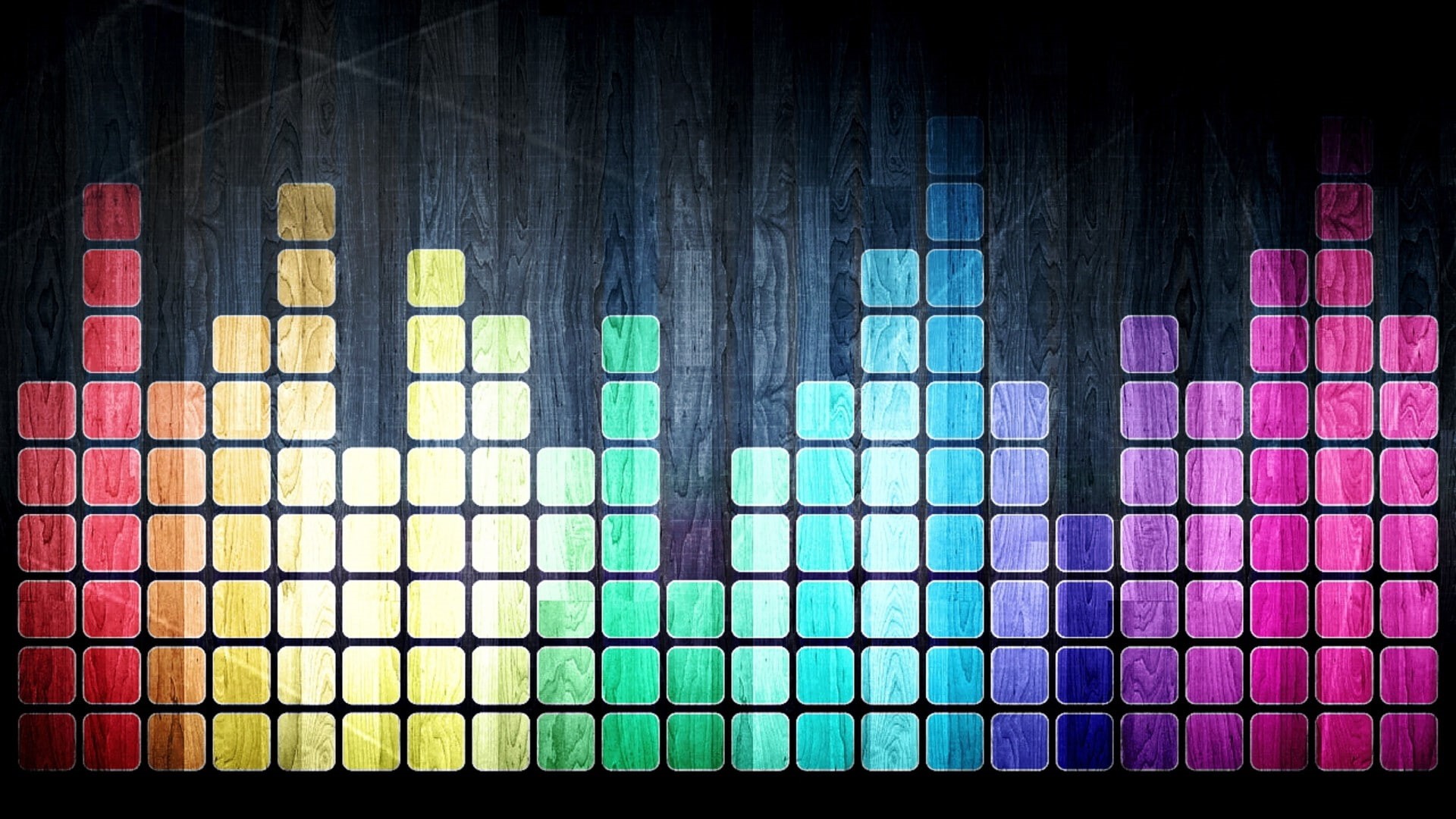 digital art, 1080P, colorful, spectrum, square, HD Wallpaper