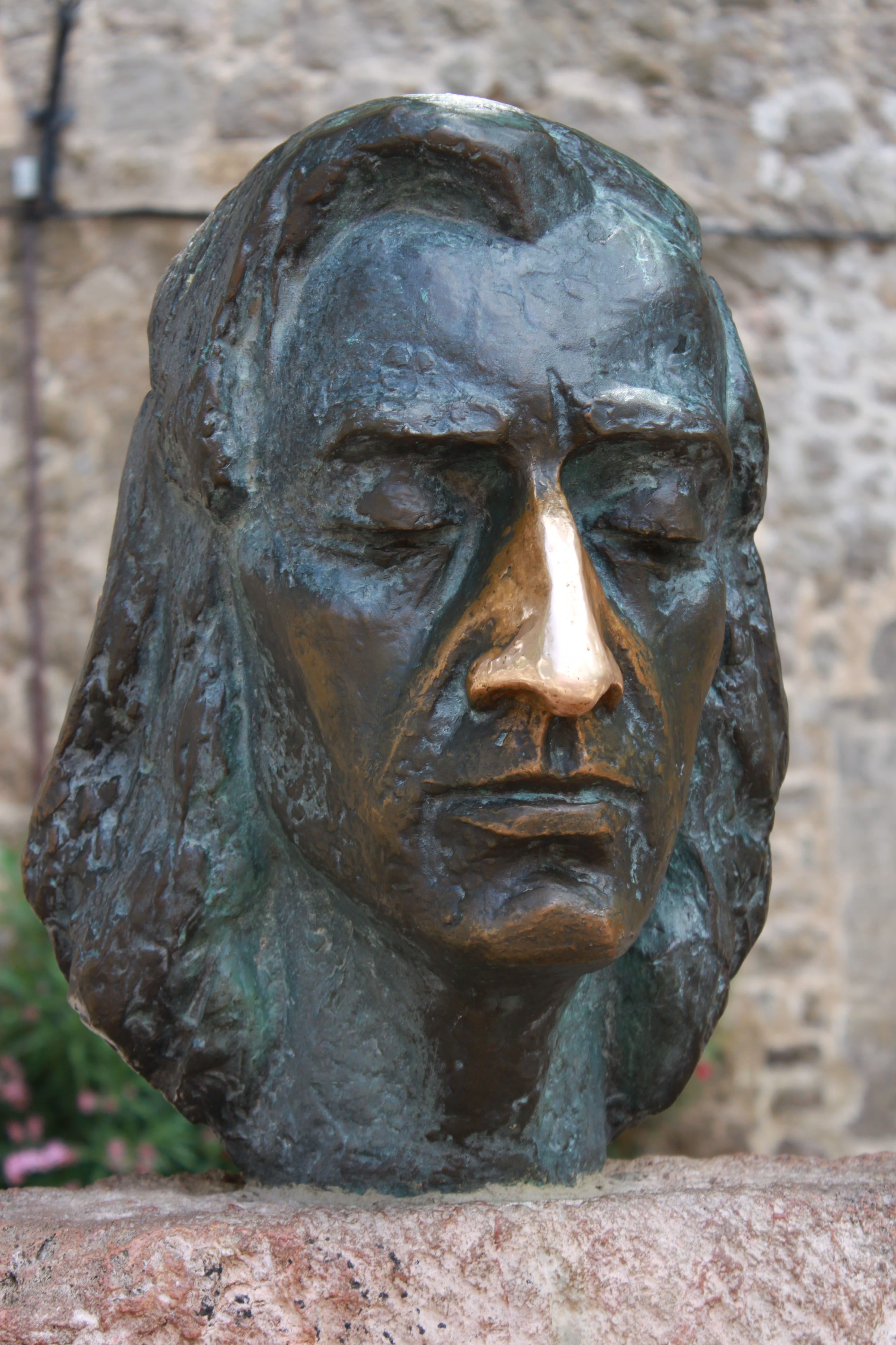 fryderyk franciszek chopin, sculpture, male likeness, close-up, focus on foreground, monument, religion, history of music, old, statue, carving, history, Phone HD Wallpaper