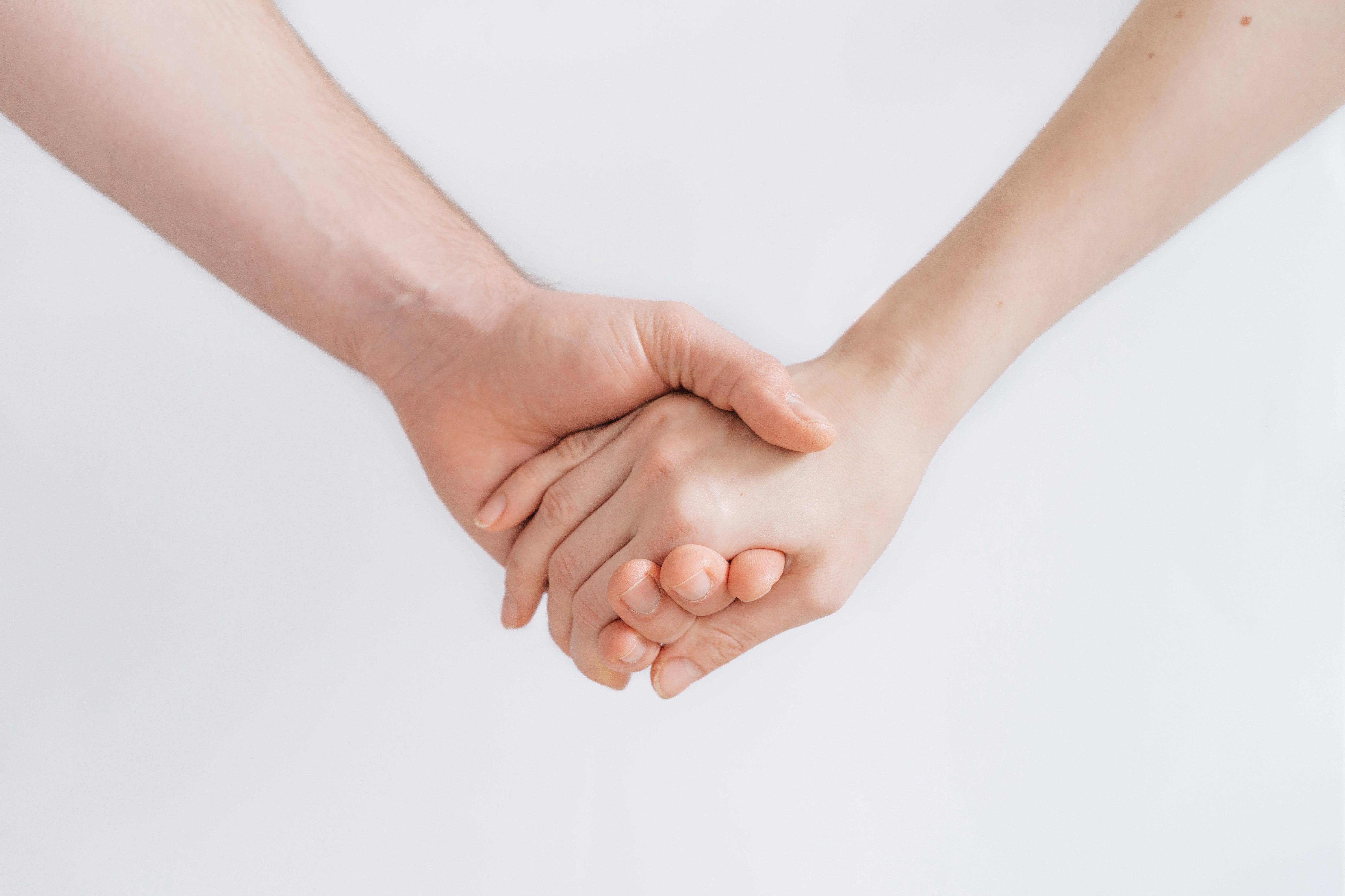 human Hand, white Background, hands, people, two, holding, wedding, togetherness, friendship, two people, human arm, body part, hand, couple - relationship, HD Wallpaper