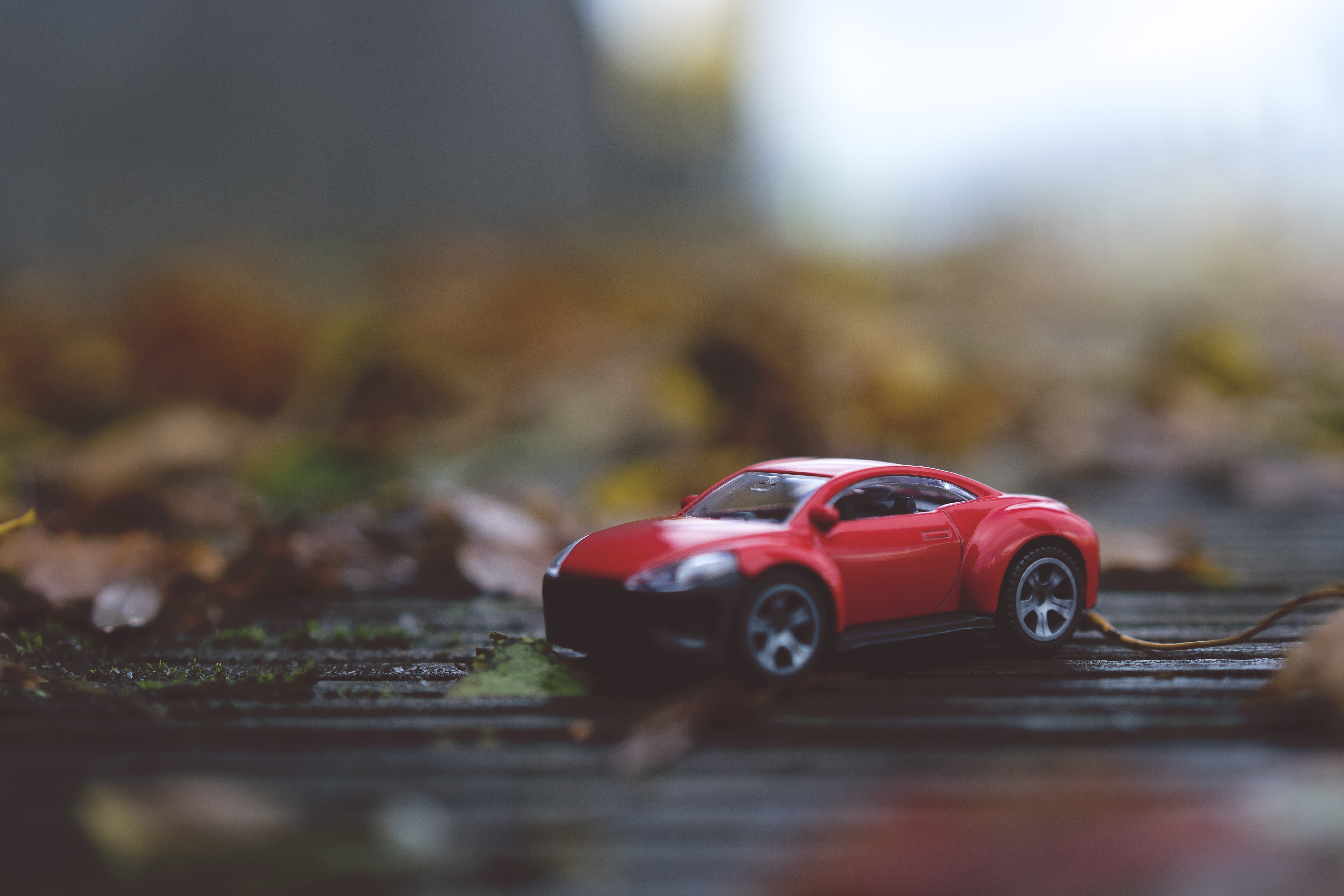 small, toy, single object, sports car, nature, selective, red, land vehicle, outdoors, day, photography, close-up, model, land, cast, floor, transportation, HD Wallpaper